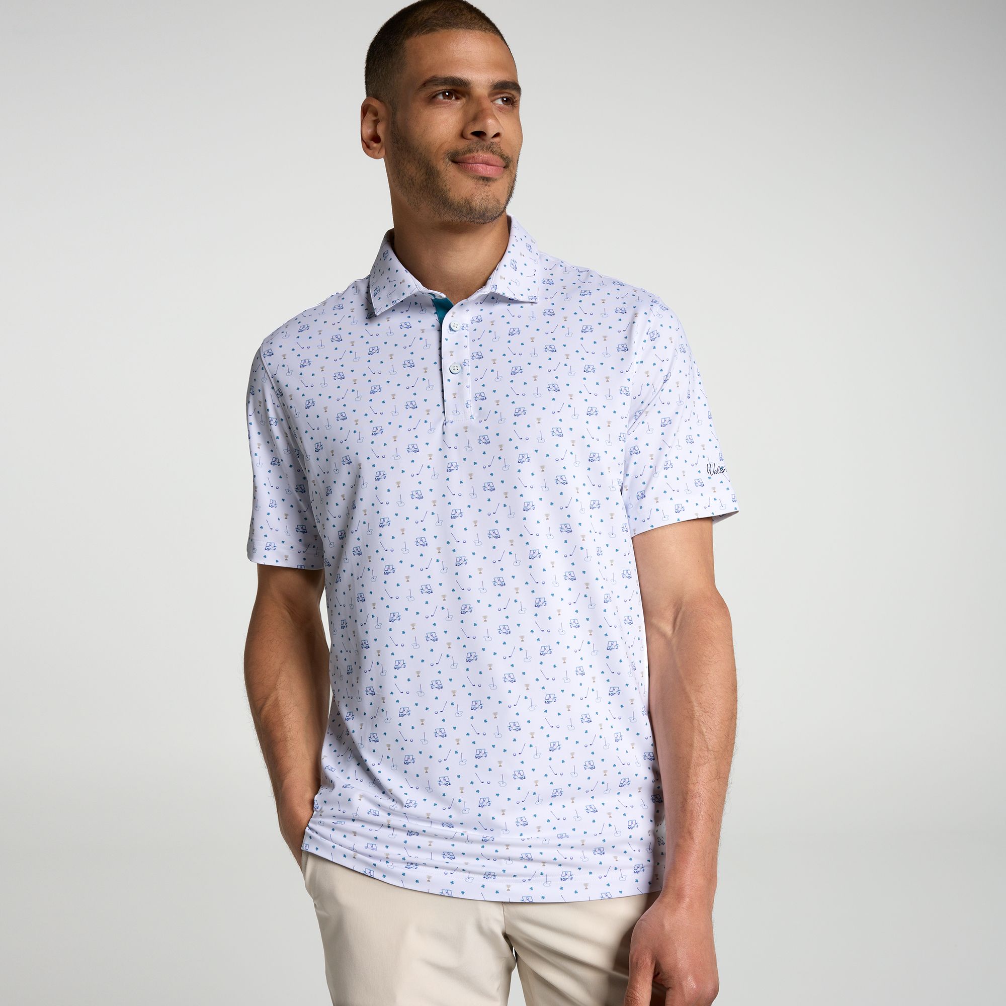 Walter Hagen Men's Performance 11 Novelty Print Golf Polo product image