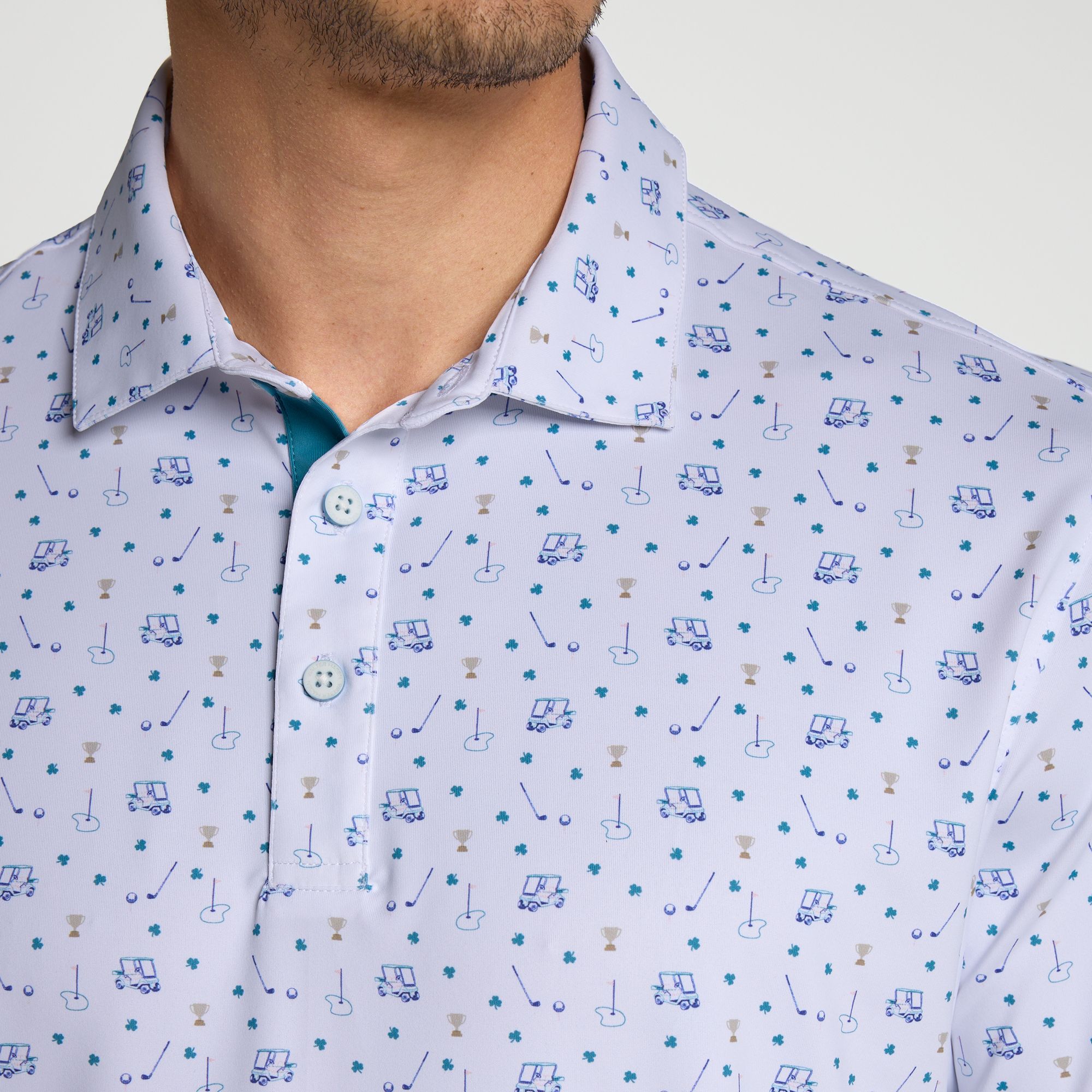 Walter Hagen Men's Performance 11 Novelty Print Golf Polo product image