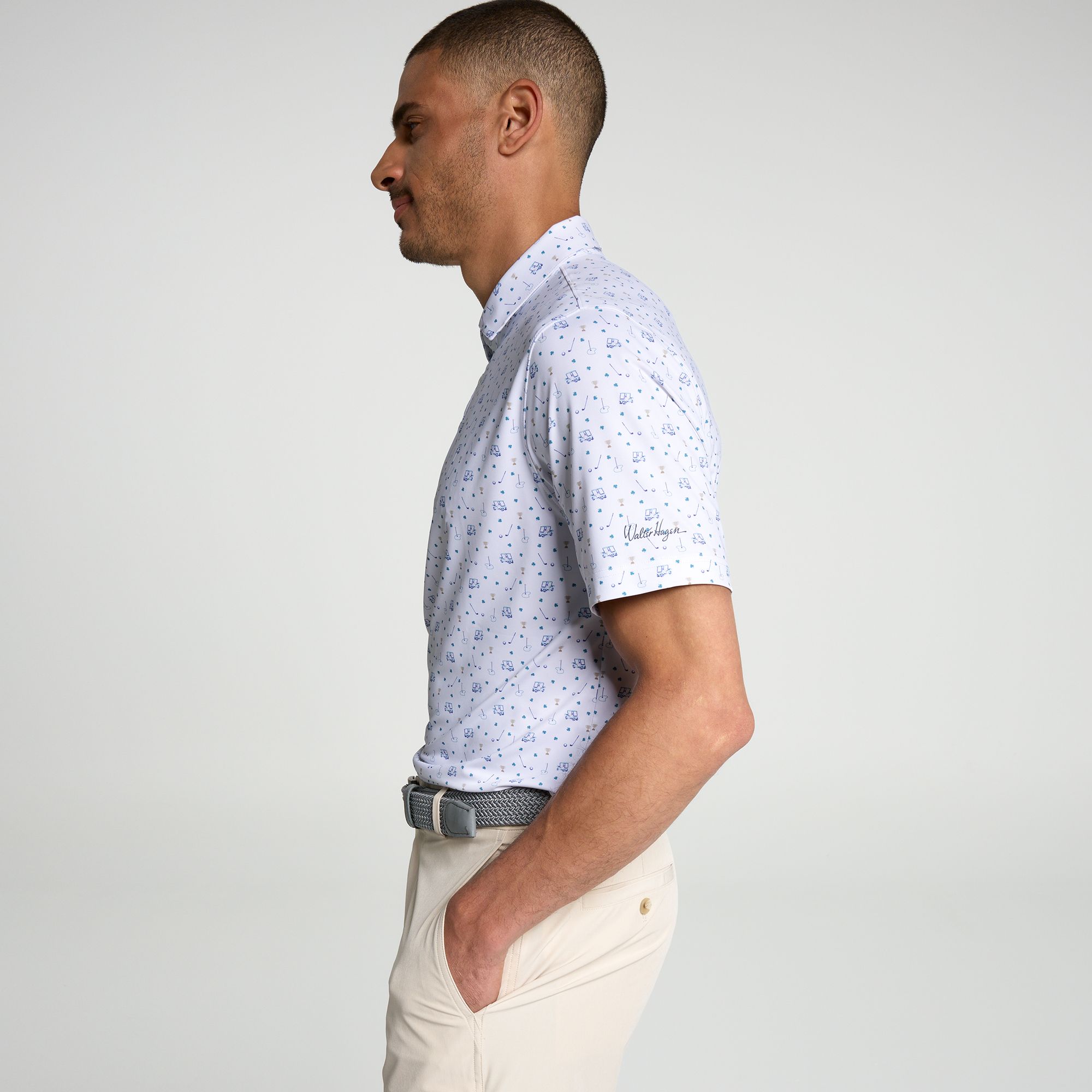 Walter Hagen Men's Performance 11 Novelty Print Golf Polo product image