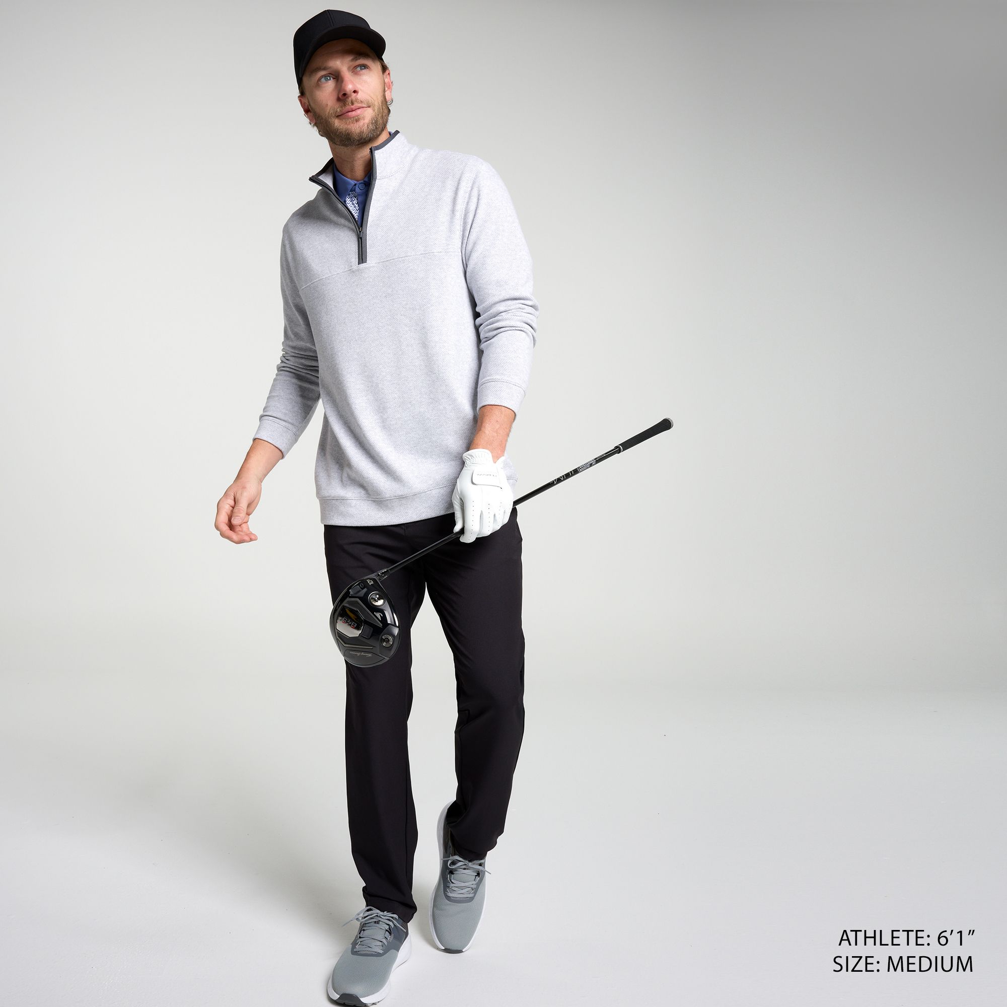 Walter Hagen Men's Performance 11  Twill 1/4 Zip Golf Pullover product image