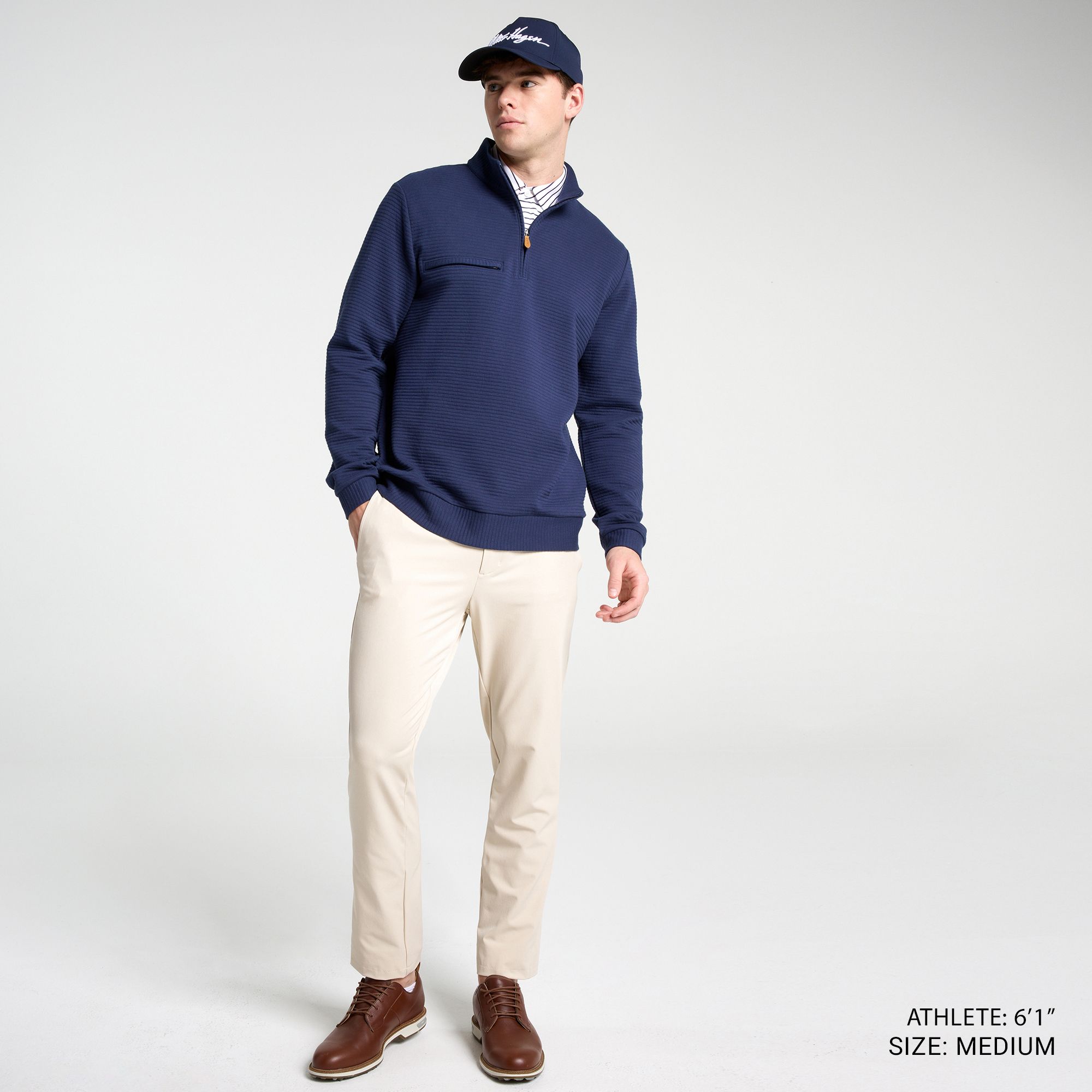 Walter Hagen Men's Clubhouse Textured Golf 1/4 Zip product image