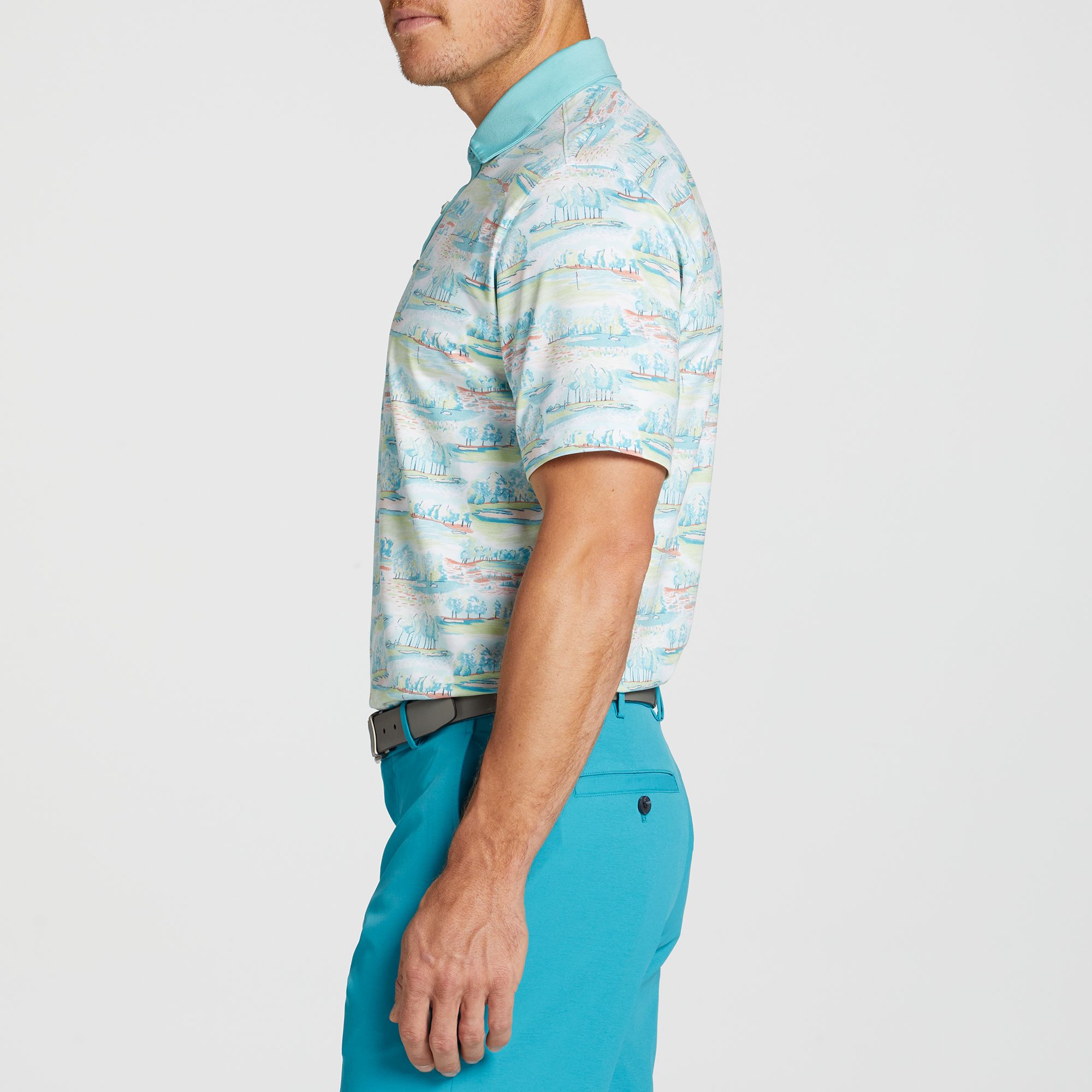 Walter Hagen Men's Clubhouse Country Club Printed Golf Polo product image