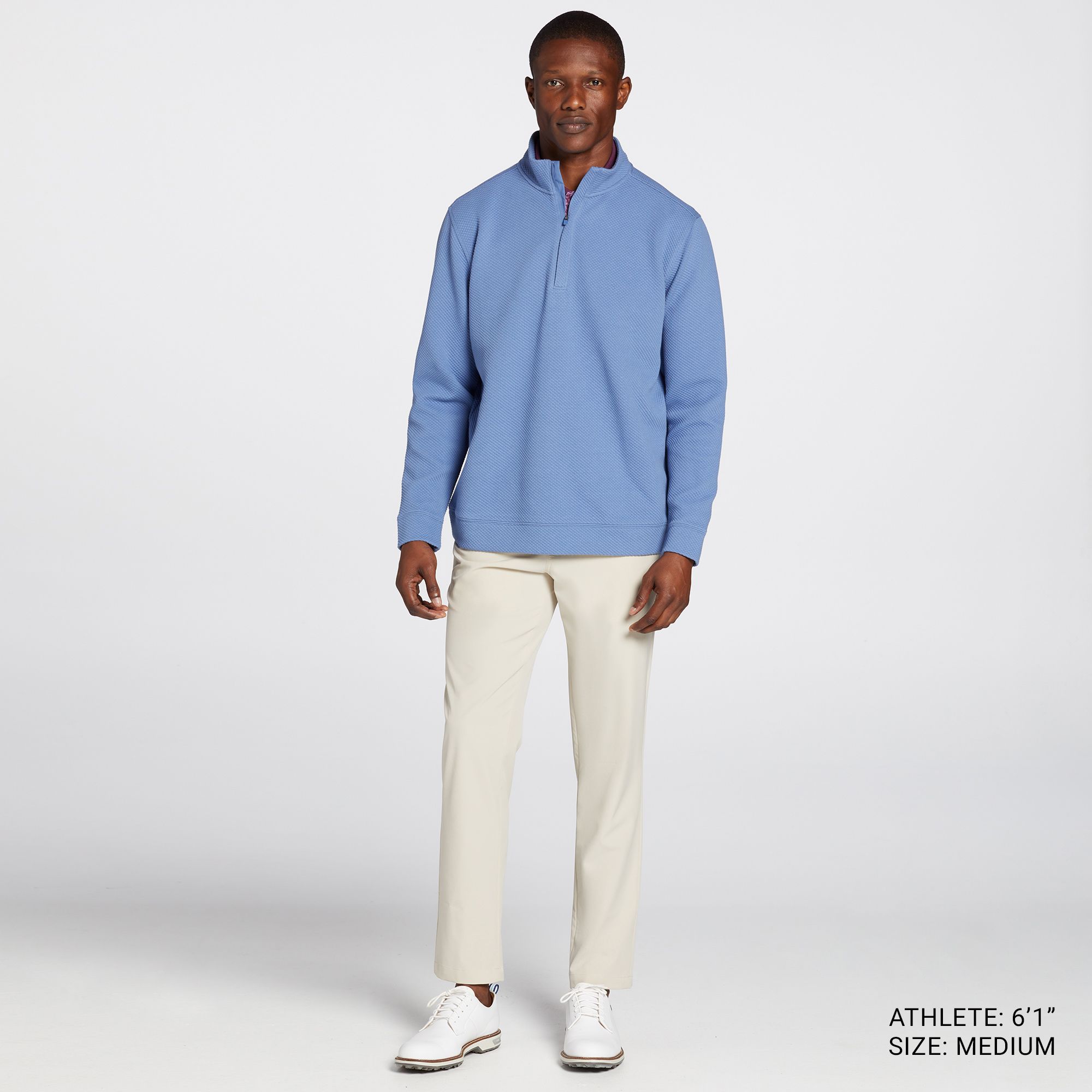 Walter Hagen Men's Clubhouse Midweight 1/4 Zip Golf Pullover