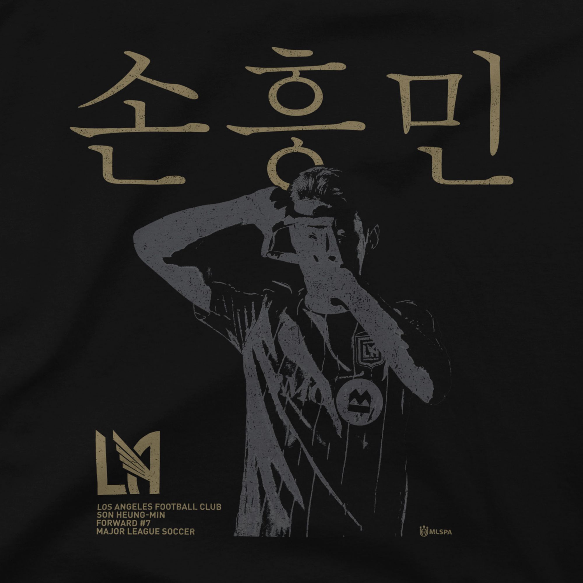 Stadium Essentials Adult Los Angeles FC Son Heung-Min #7 Black Alternate T-Shirt product image