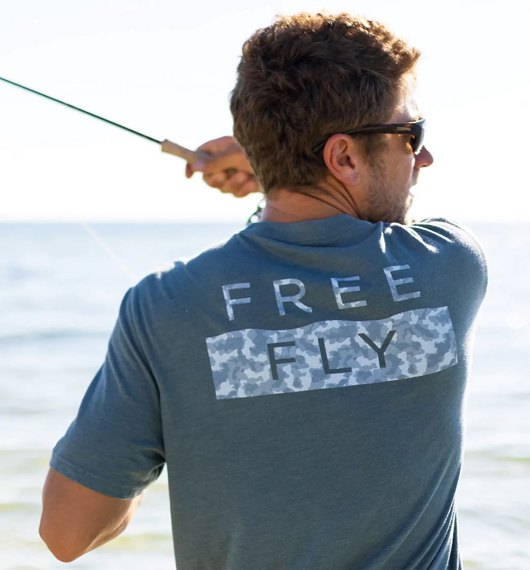 Free Fly Men's Wave Camo T-Shirt product image