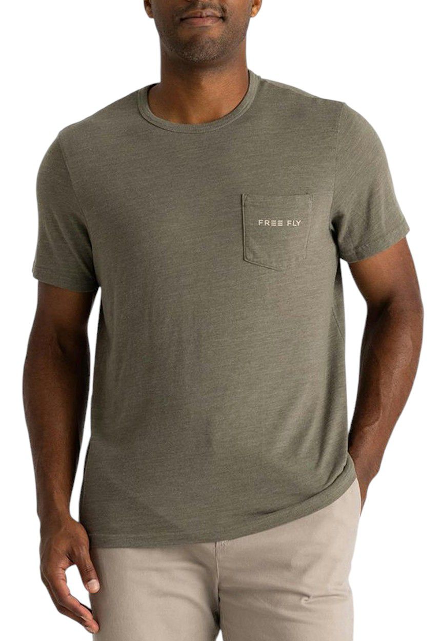 Free Fly Men's Vintage Camo Redfish Pocket Short Sleeve T-Shirt product image