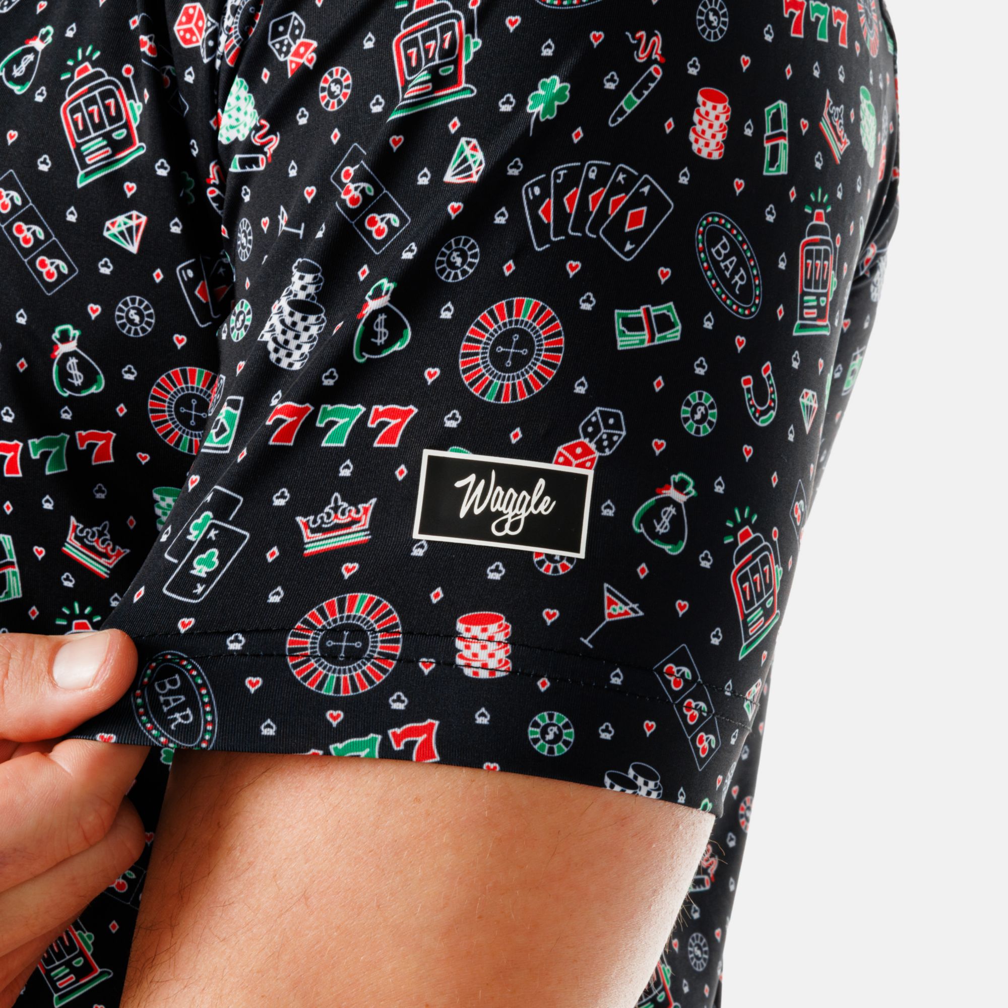 Waggle Men's High Roller Golf Polo product image