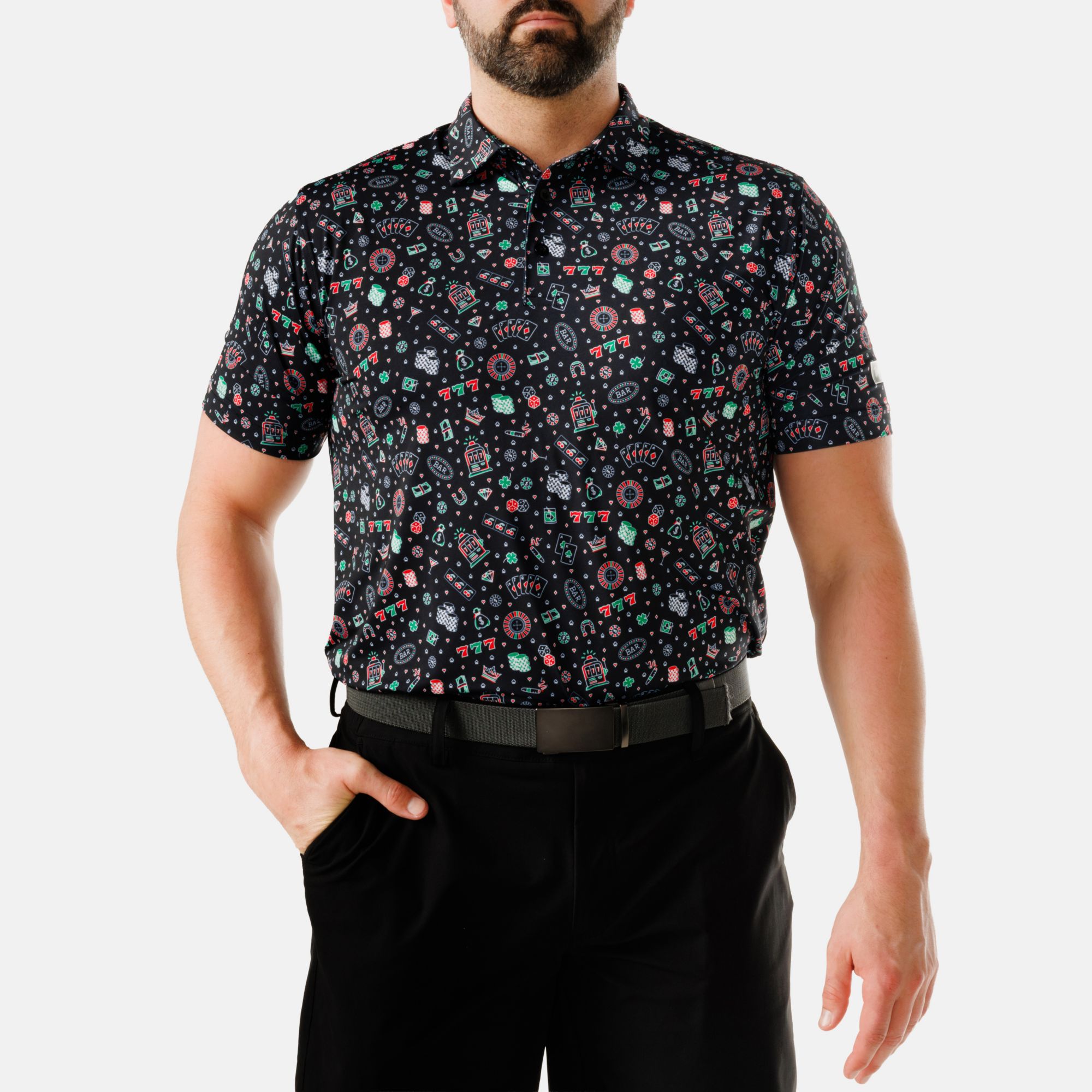 Waggle Men's High Roller Golf Polo product image