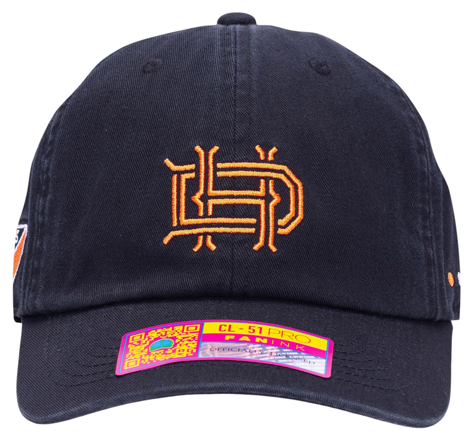 Fan Ink Men's Houston Dynamo Black Bamboo Slouch Adjustable Hat product image