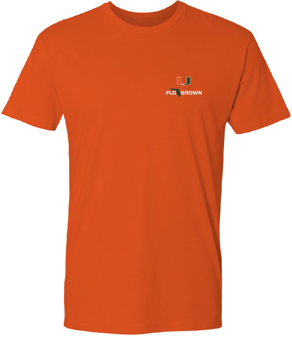 FloGrown Men's Miami Hurricanes Orange Beach Bound T-Shirt product image