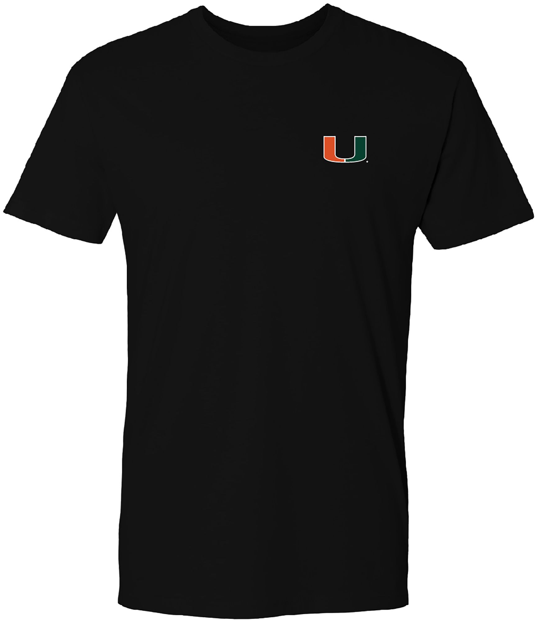 FloGrown Men's Miami Hurricanes Black Best Beach T-Shirt product image