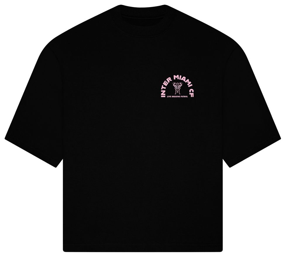 Live Breathe Futbol Adult Inter Miami CF Black 2026 Tunnel Home T-Shirt product image