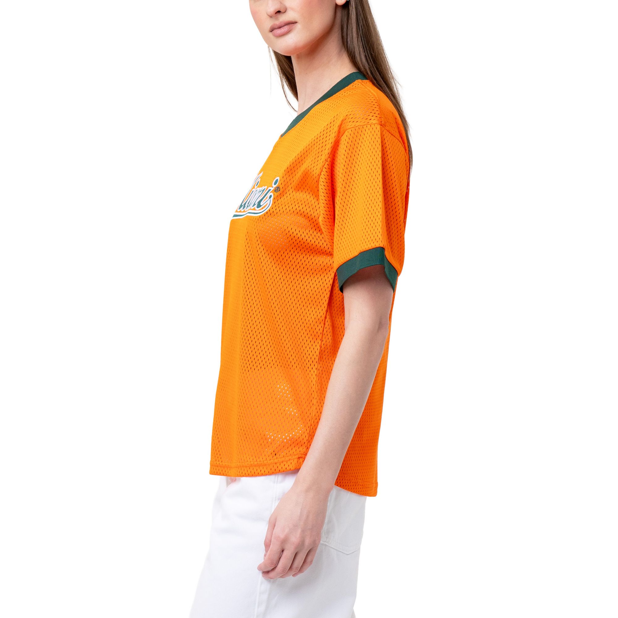 Established & Co Women's Miami Hurricanes Green Pullover Jersey product image