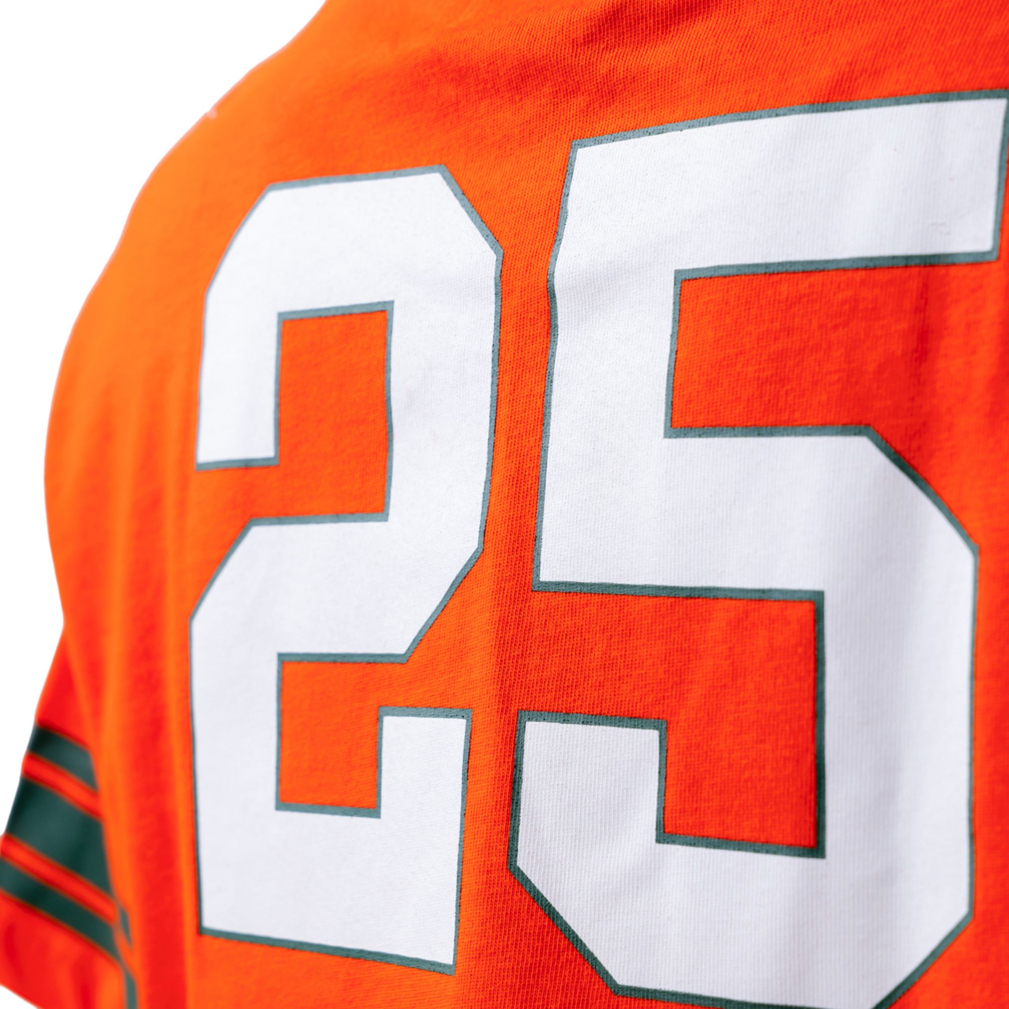 Established & Co Women's Miami Hurricanes Orange Cropped Jersey T-Shirt product image