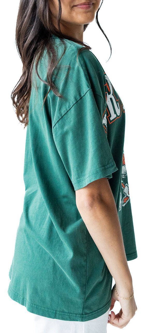 Gameday Social Women's Miami Hurricanes Emerald The Band Short Sleeve T-Shirt product image