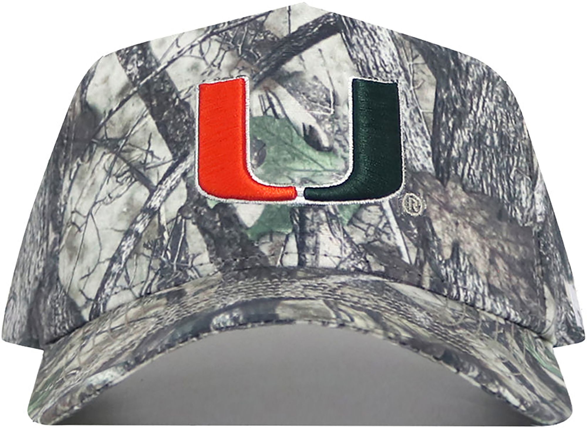 No Rivals Adult Miami Hurricanes Camo Outland Adjustable Snapback Hat product image
