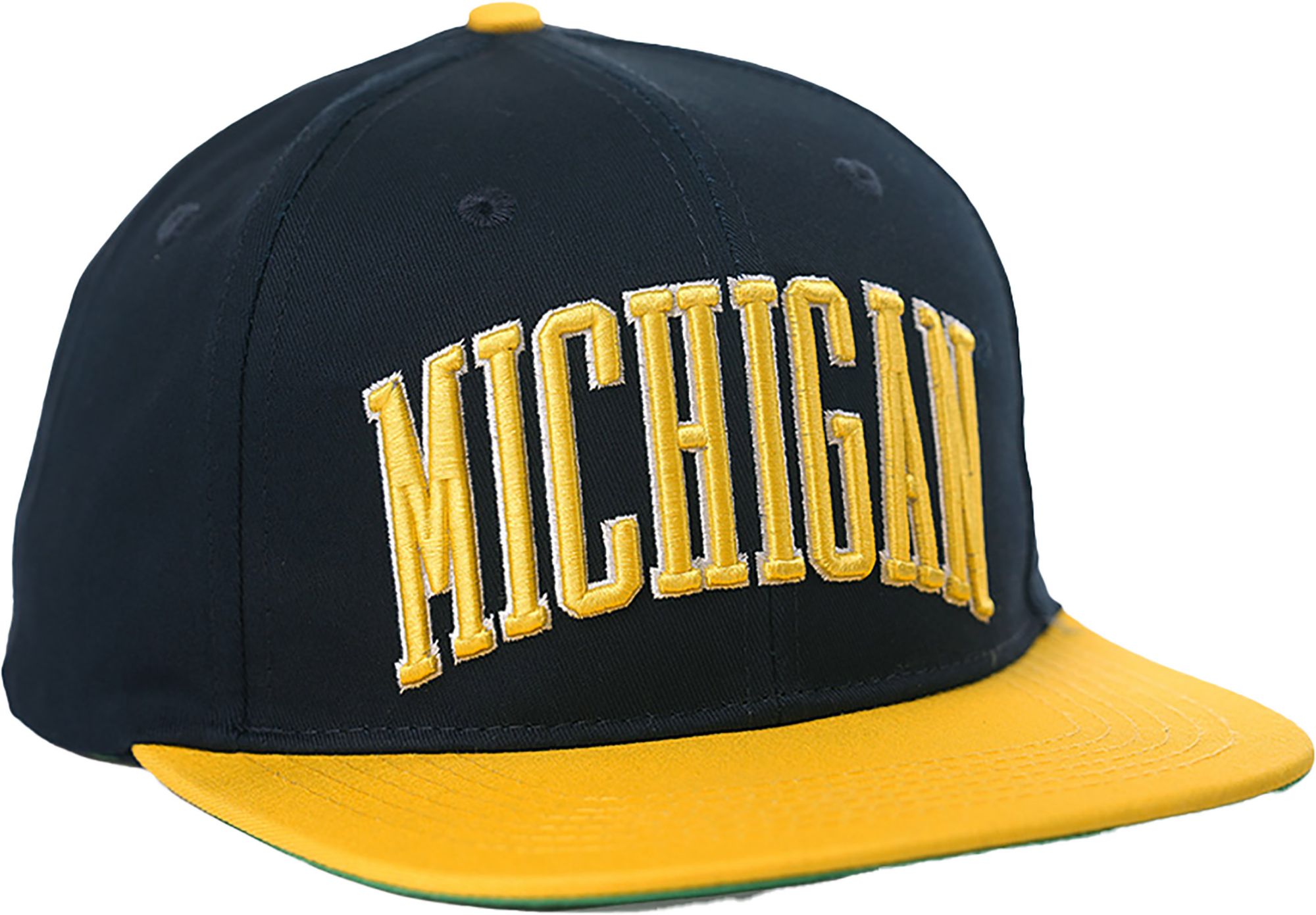 Homefield Adult Michigan Wolverines Navy 2-Tone Snapback Hat product image