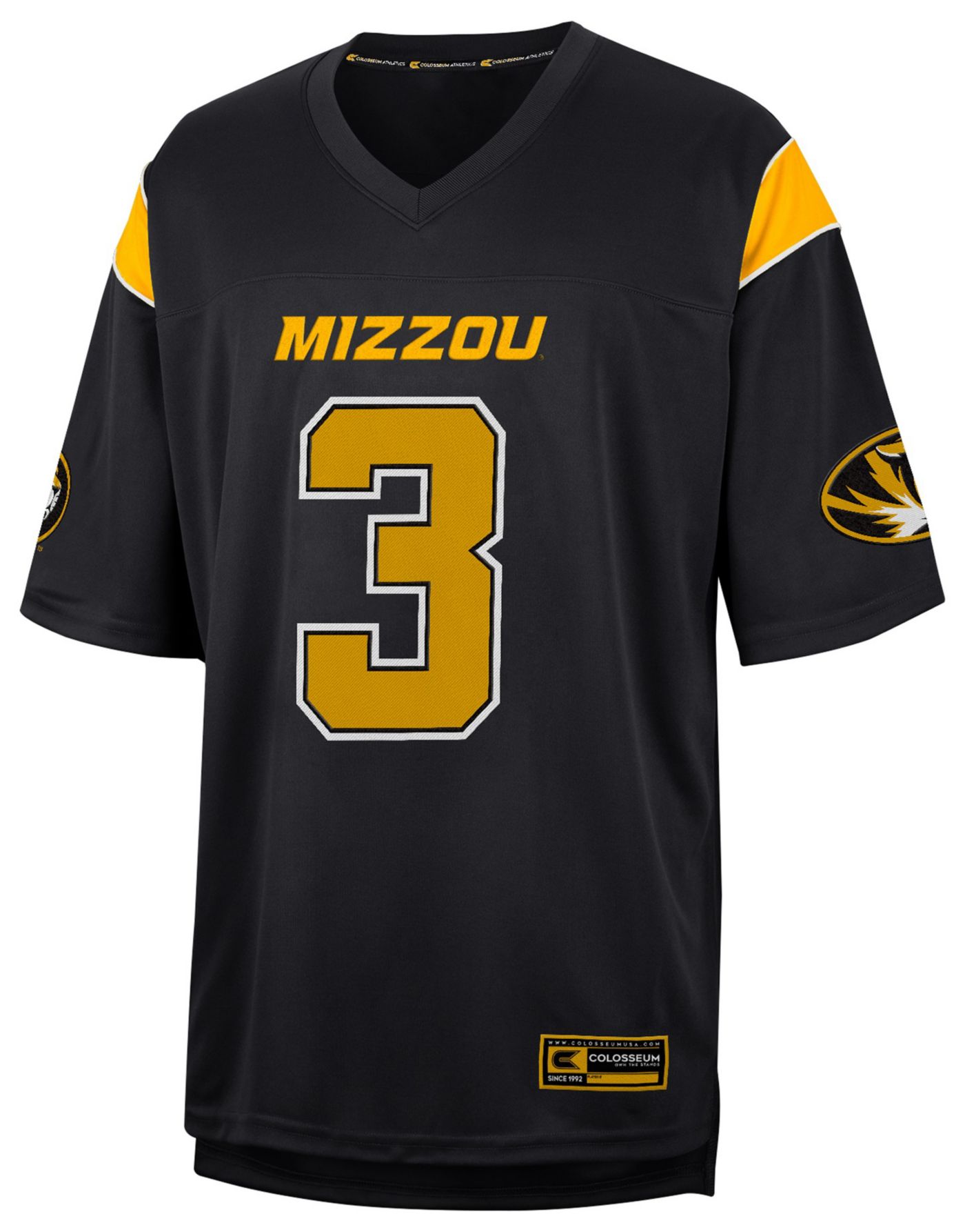 Colosseum Men s Missouri Tigers Luther Burden III 3 Black Football Jersey Dick s Sporting Goods