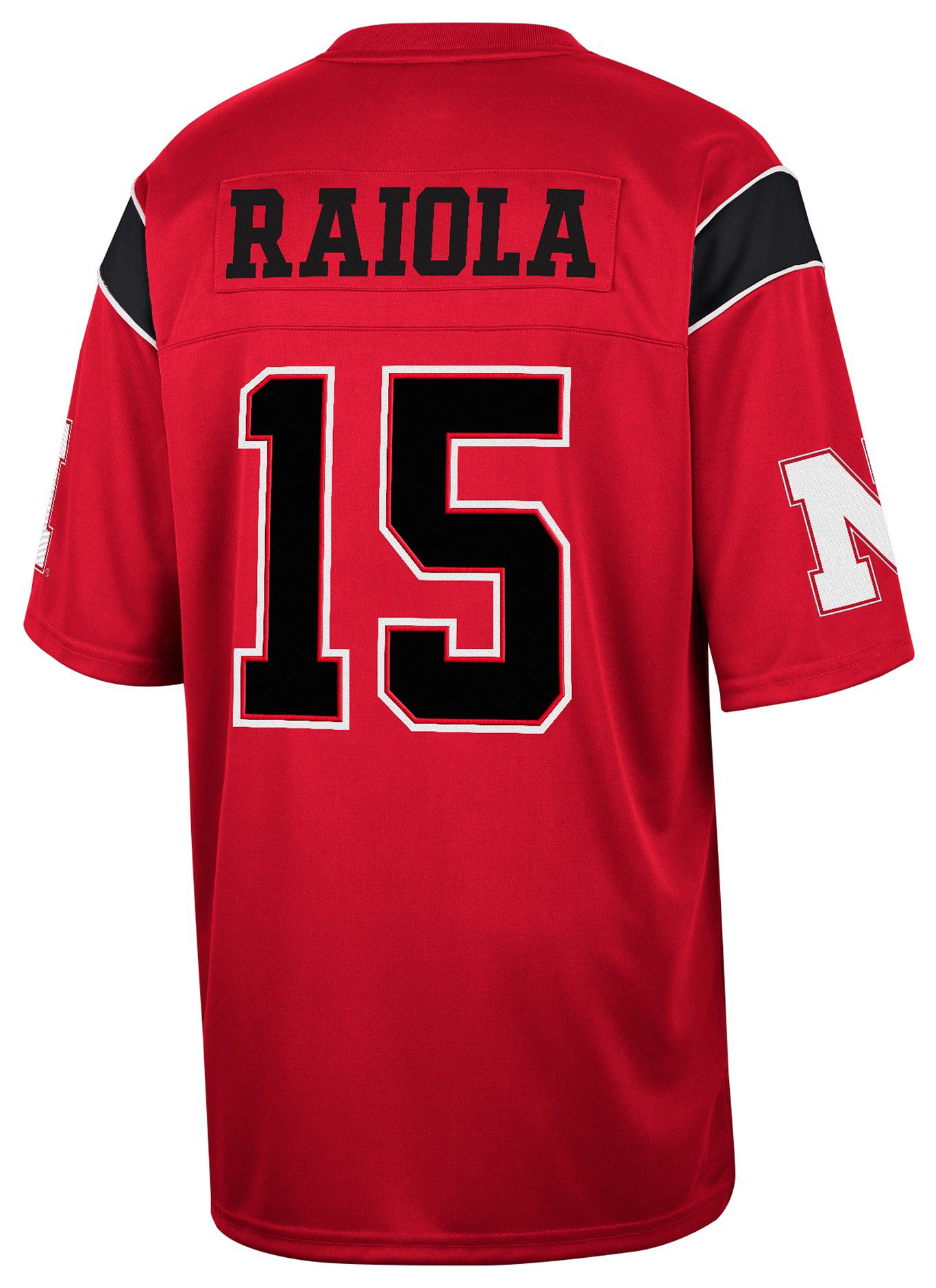 Colosseum Men's Nebraska Cornhuskers Dylan Raiola #15 Red Football Jersey product image