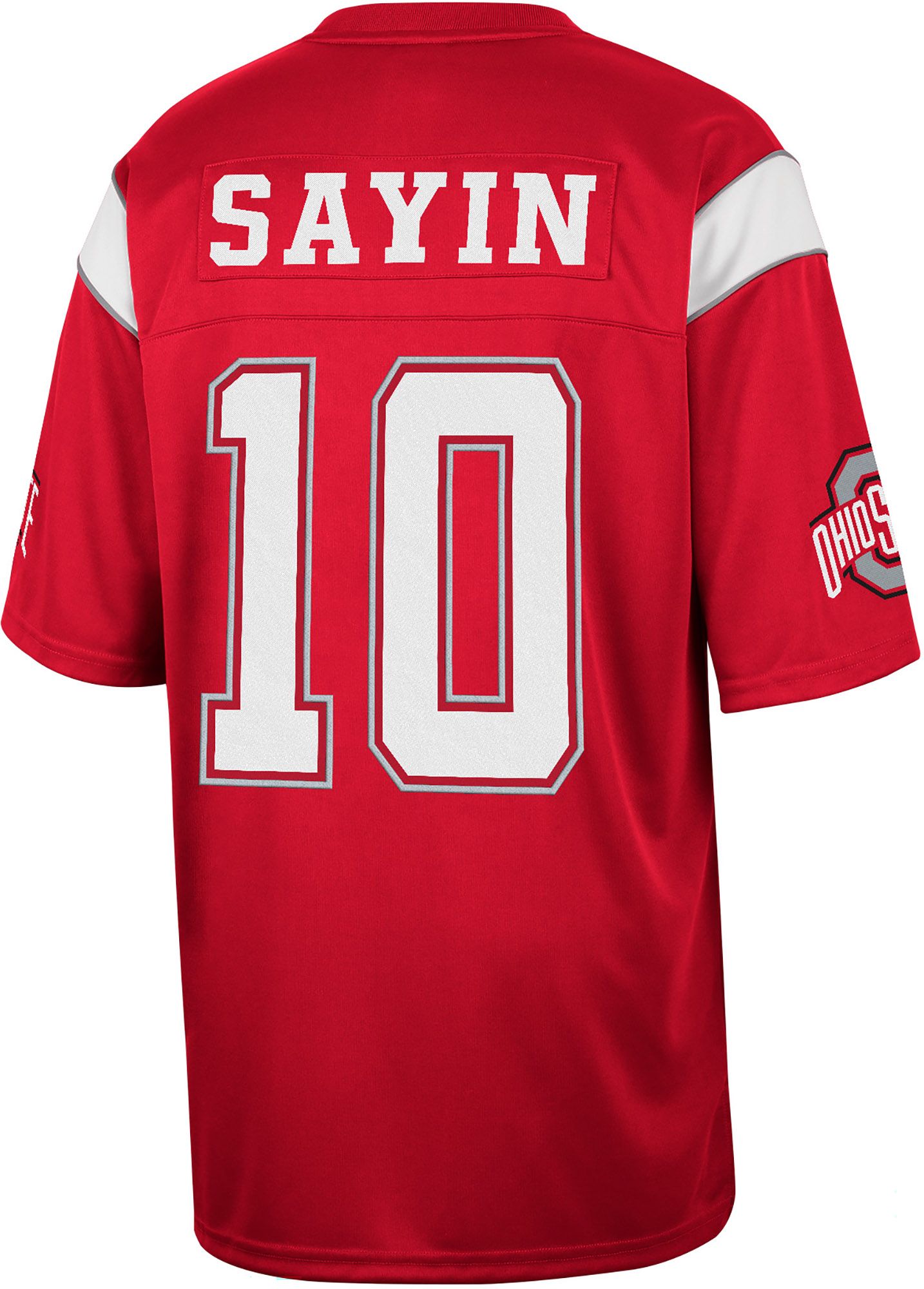Colosseum Men's Ohio State Buckeyes Julian Sayin #10 Red Jersey product image