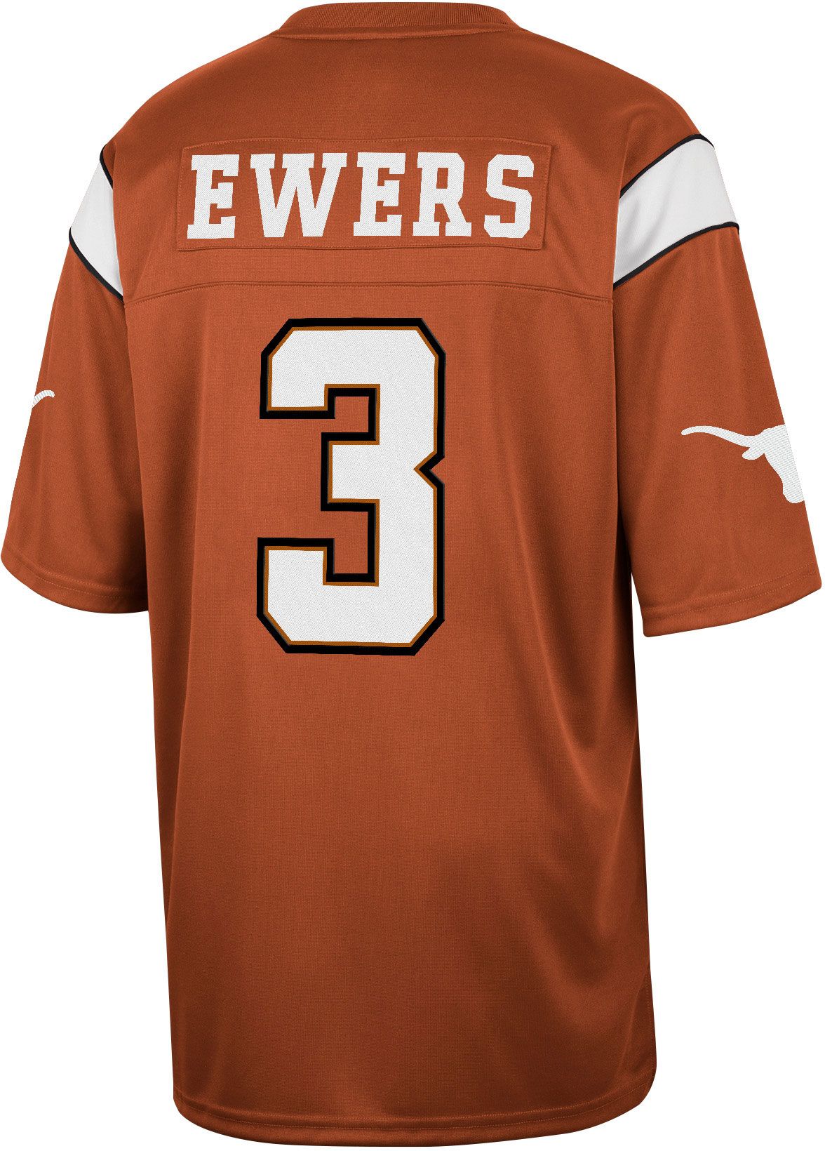 Colosseum Men's Texas Longhorns Quinn Ewers #3 Burnt Orange Replica Football Jersey