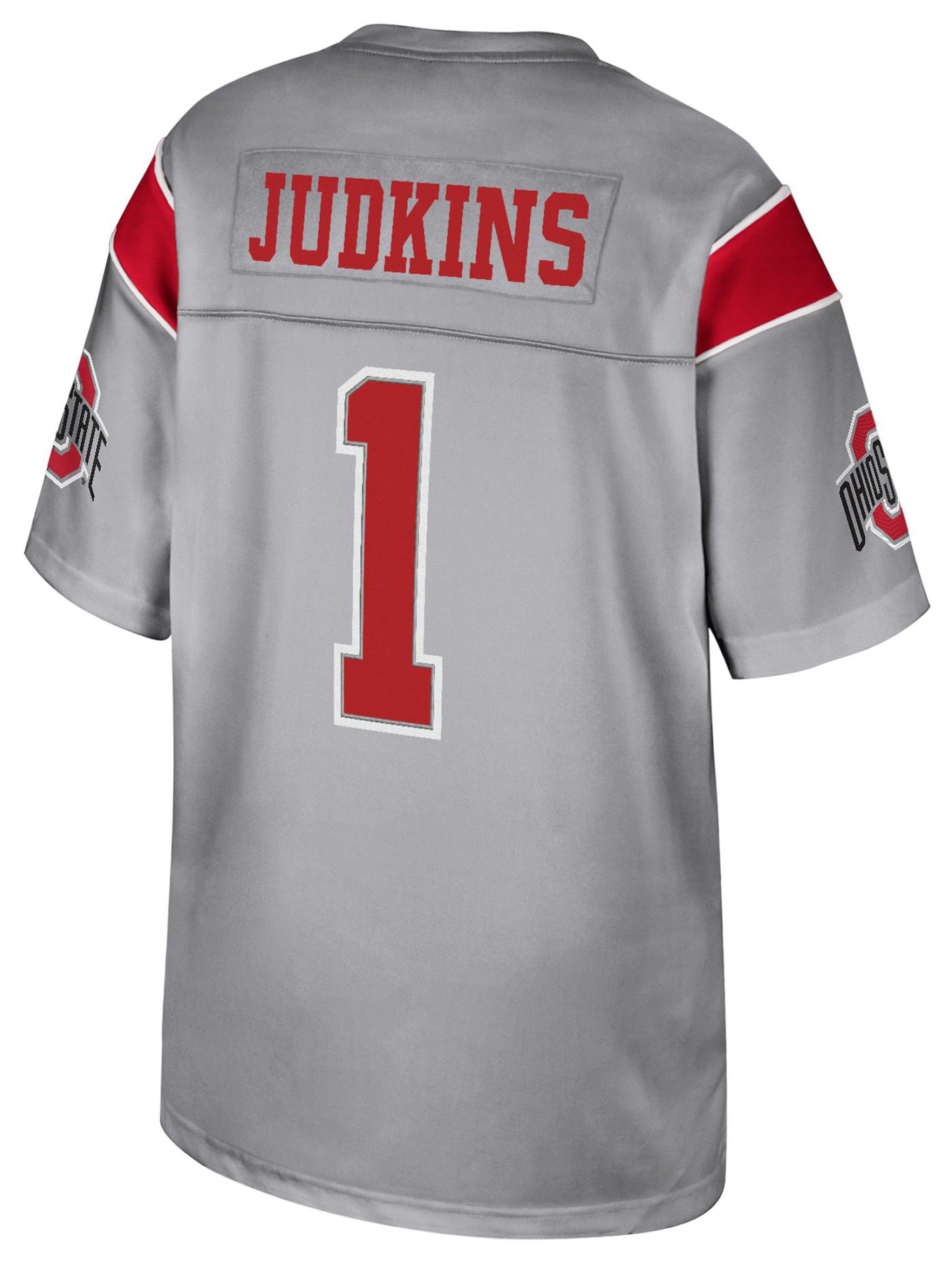 Colosseum Youth Ohio State Buckeyes Quinshon Judkins #1 Grey Football Jersey product image