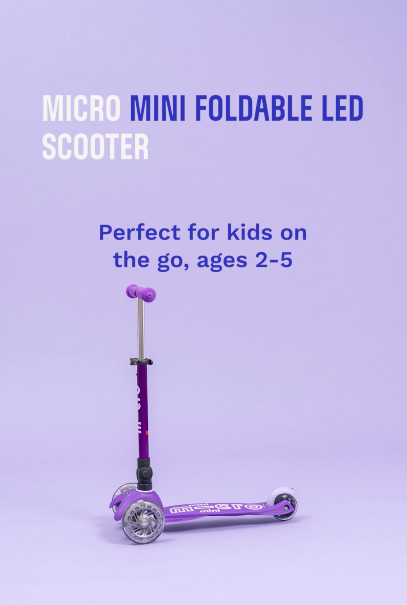 Micro Kickboard Mini Foldable LED Scooter product