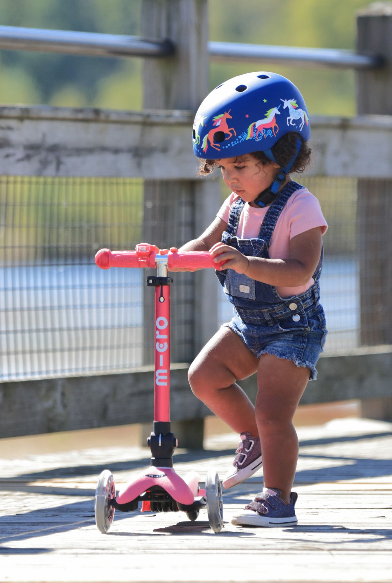 Micro Kickboard Mini Foldable LED Scooter product image