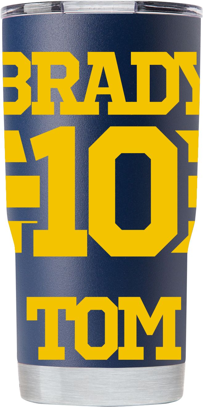 Gametime SideKicks Michigan Wolverines Tom Brady Stainless Steel 20 oz. Tumbler