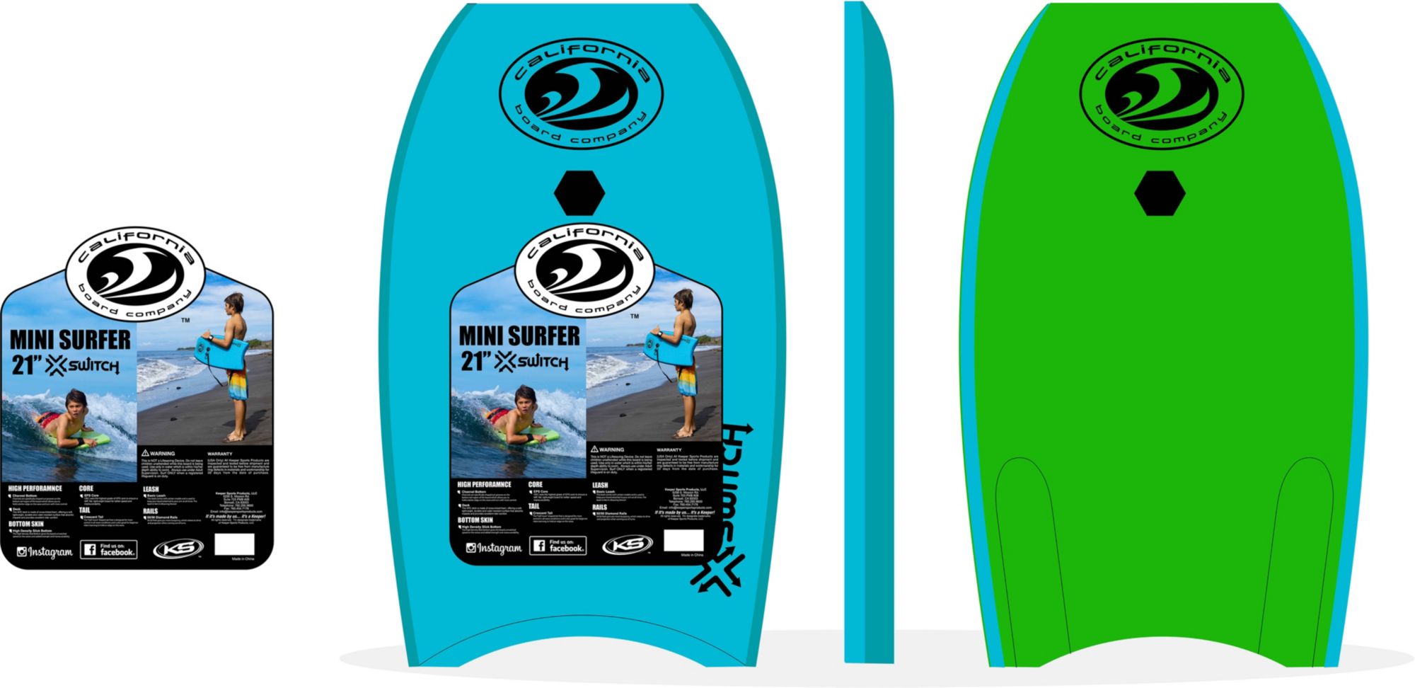 California Board Company 21" Mini Surfer Board product image
