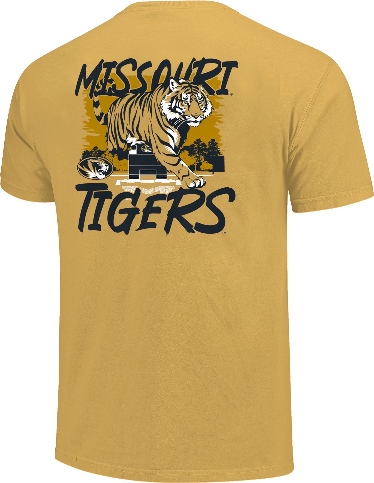 Image One Men's Missouri Tigers Gold Mascot Stadium T-Shirt product image