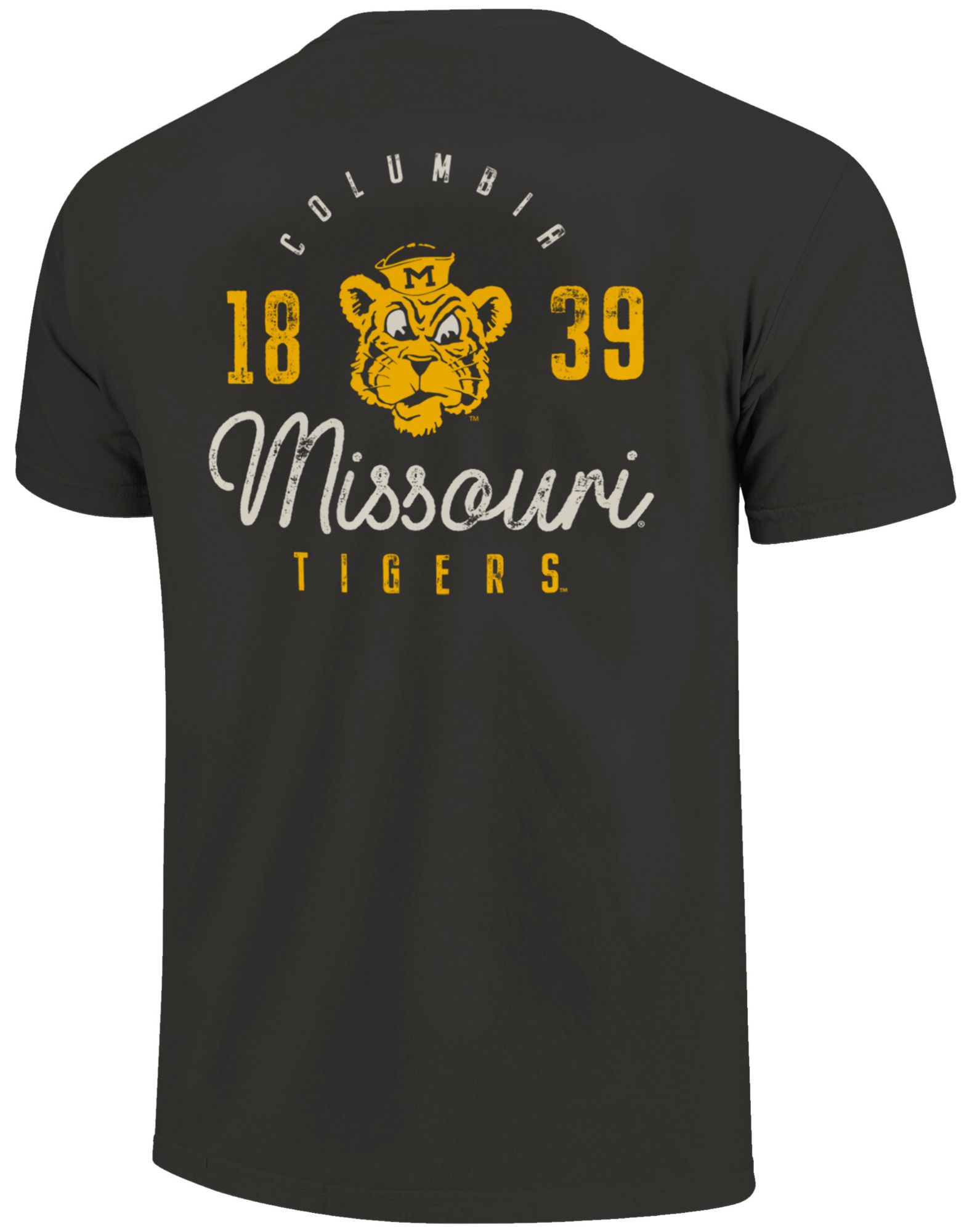 Image One Men's Missouri Tigers Graphite Distressed T-Shirt product image