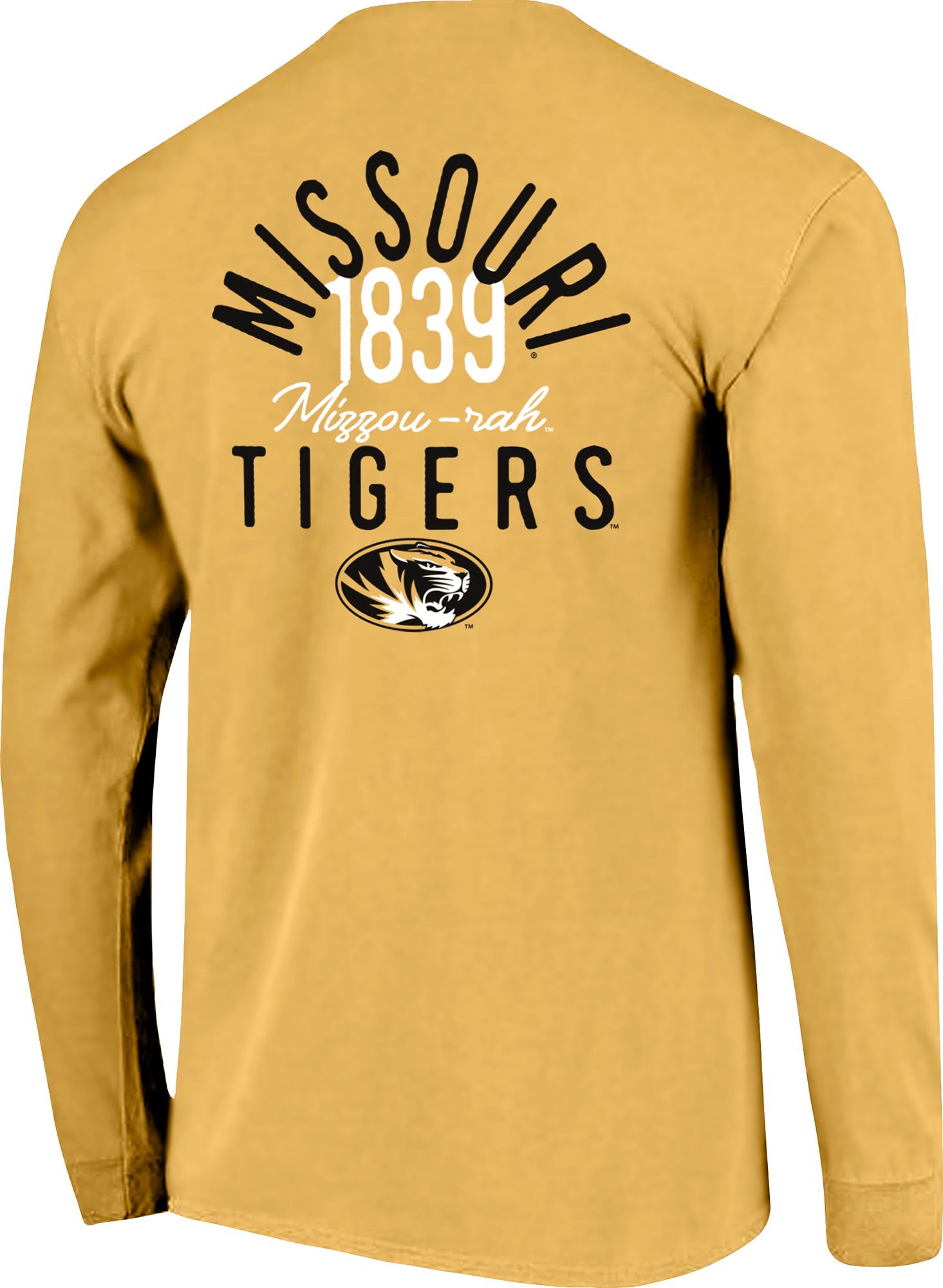 Image One Men's Missouri Tigers Mustard Rough Type T-Shirt product image