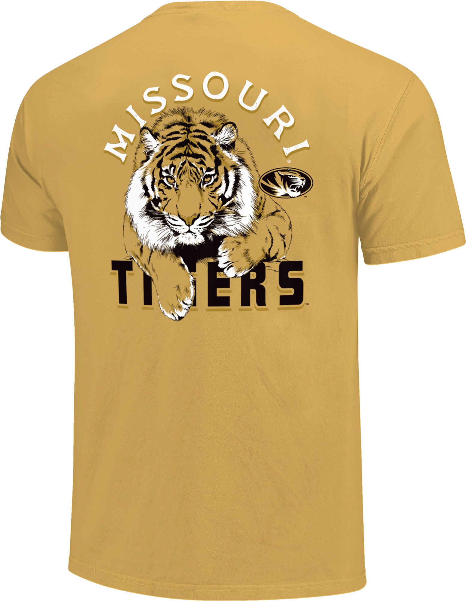 Image One Men's Missouri Tigers Mustard Lounging Tiger T-Shirt product image