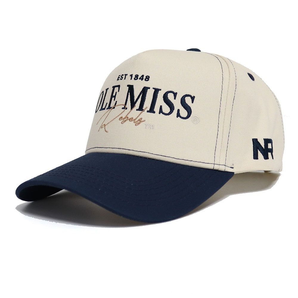 No Rivals Adult Ole Miss Rebels Navy Vintage Snapback product image