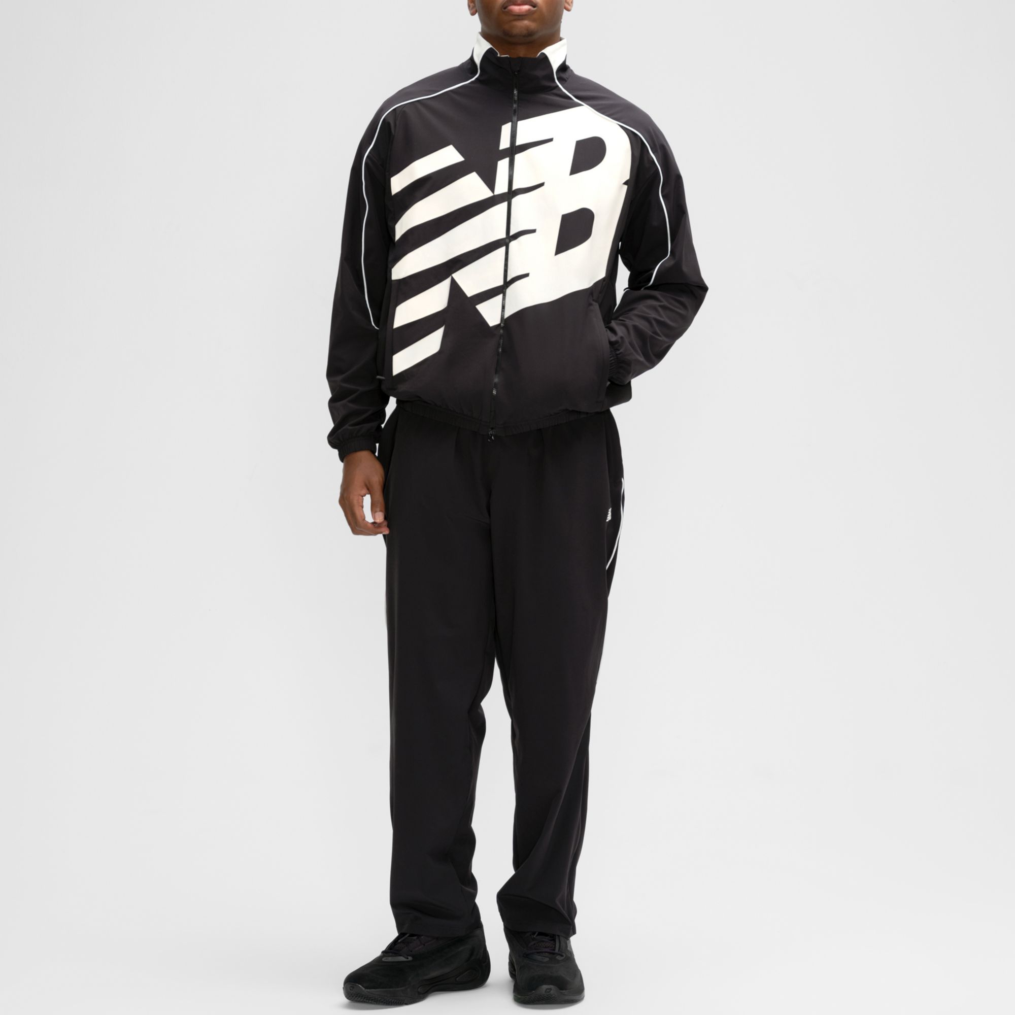 New Balance Men's Basketball Oversized Printed Woven Jacket product image