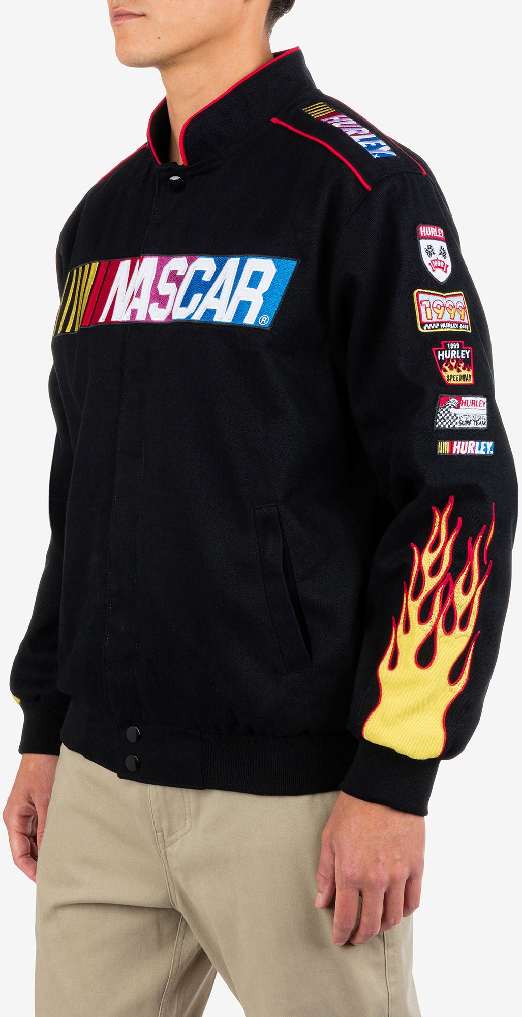 Hurley Men's NASCAR Pit Crew Twill Jacket