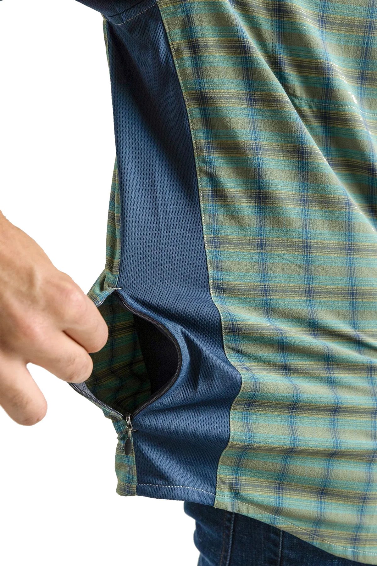 Club Ride Men's Quest Super Stretch Plaid Shirt product image