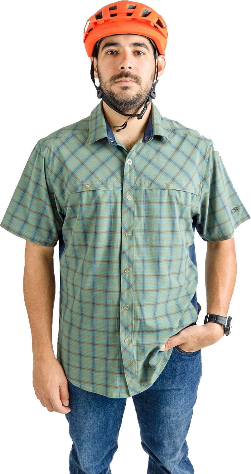 Club Ride Men's Quest Super Stretch Plaid Shirt product image