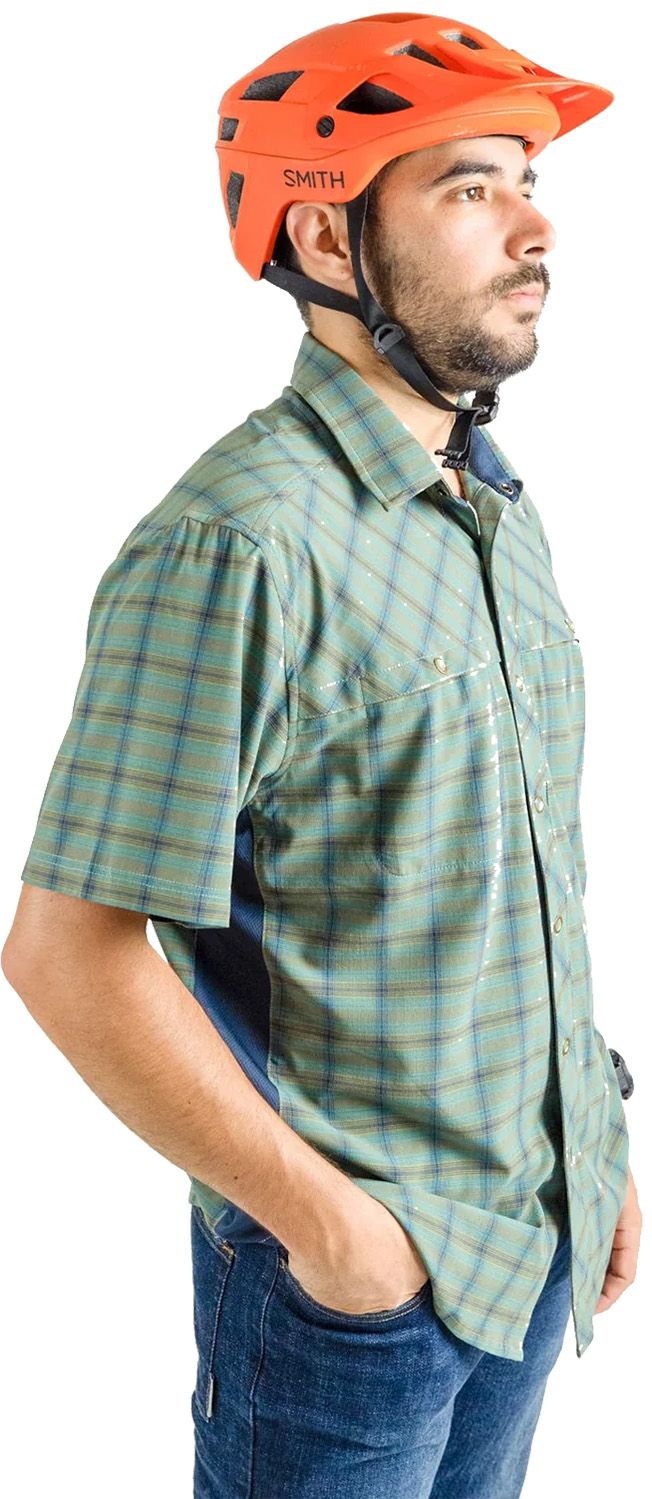 Club Ride Men's Quest Super Stretch Plaid Shirt product image