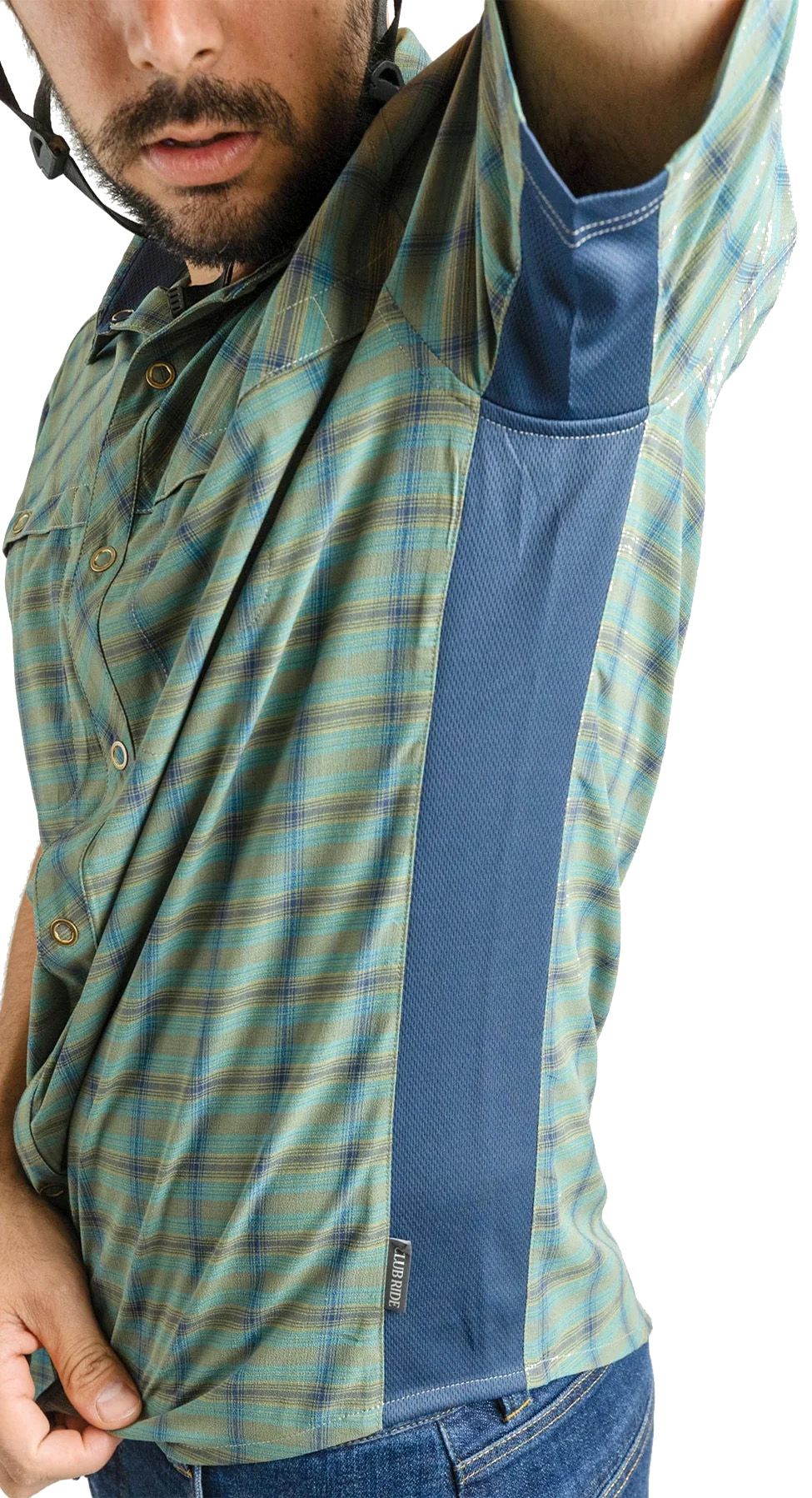 Club Ride Men's Quest Super Stretch Plaid Shirt product image