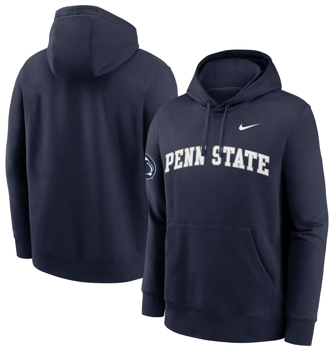 Nike Men's Penn State Nittany Lions Navy Club Fleece Pullover Hoodie product image