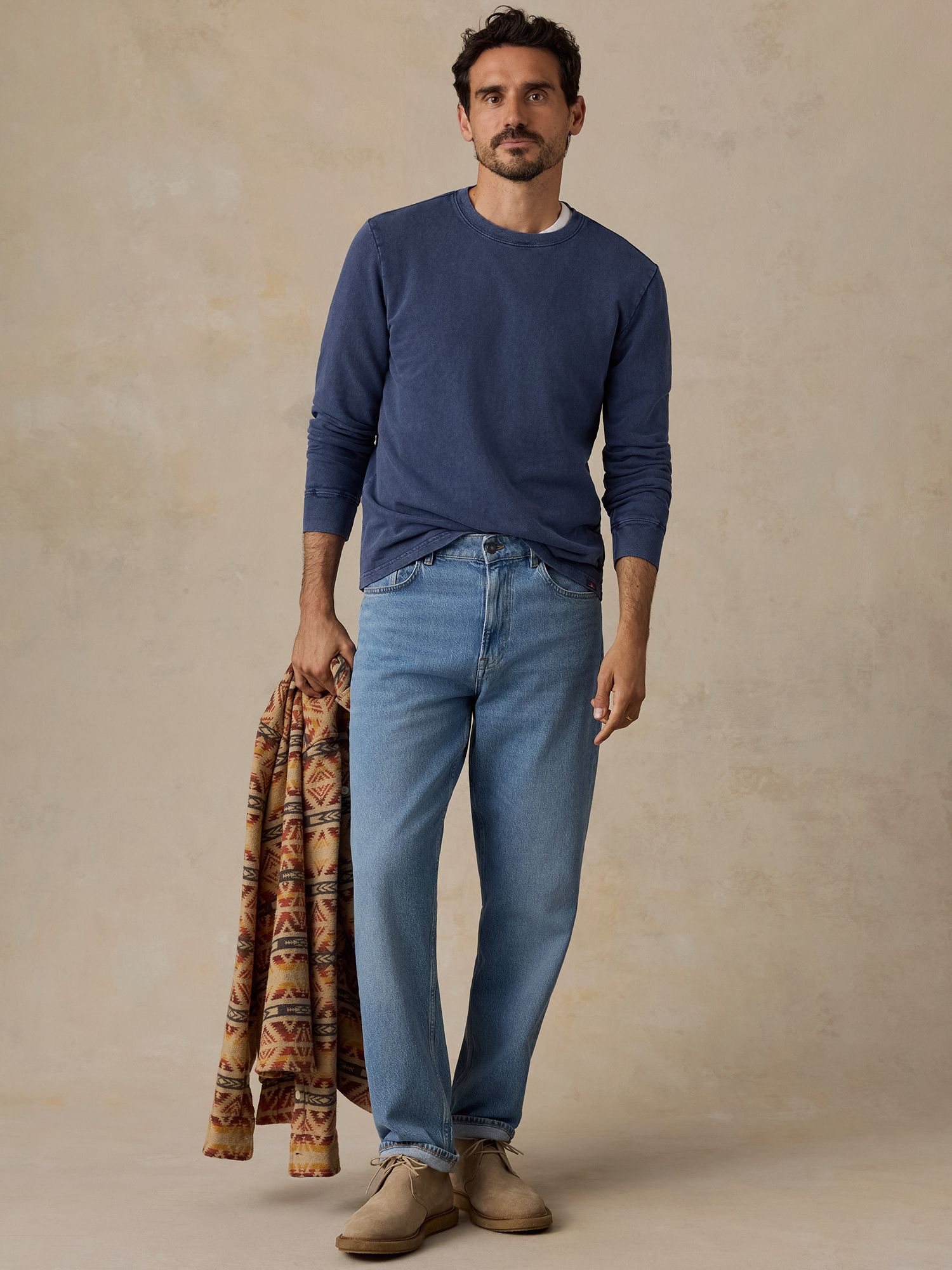 Faherty Men's Recycled Terry Long Sleeve T-Shirt product image