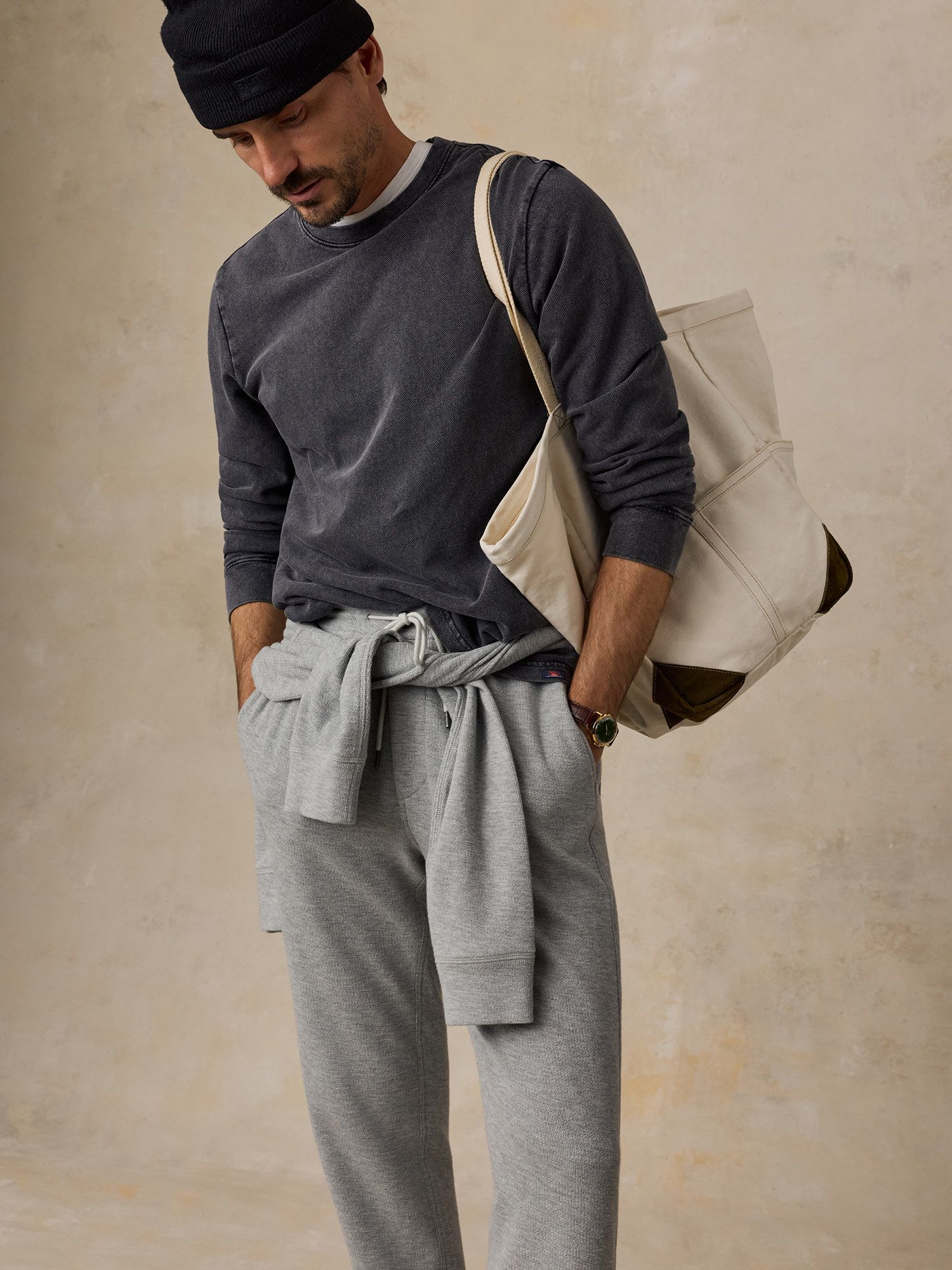 Faherty Men's Recycled Terry Long Sleeve T-Shirt product image
