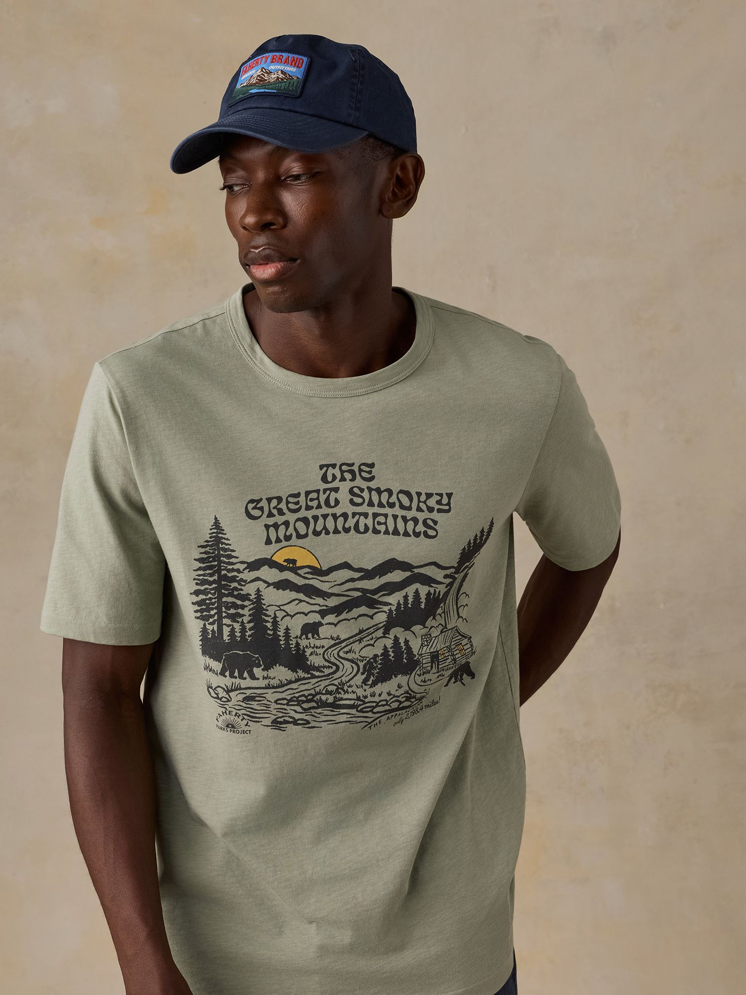 Faherty Men's Parks Smoky Mountain Sunwashed Short Sleeve T-Shirt product image
