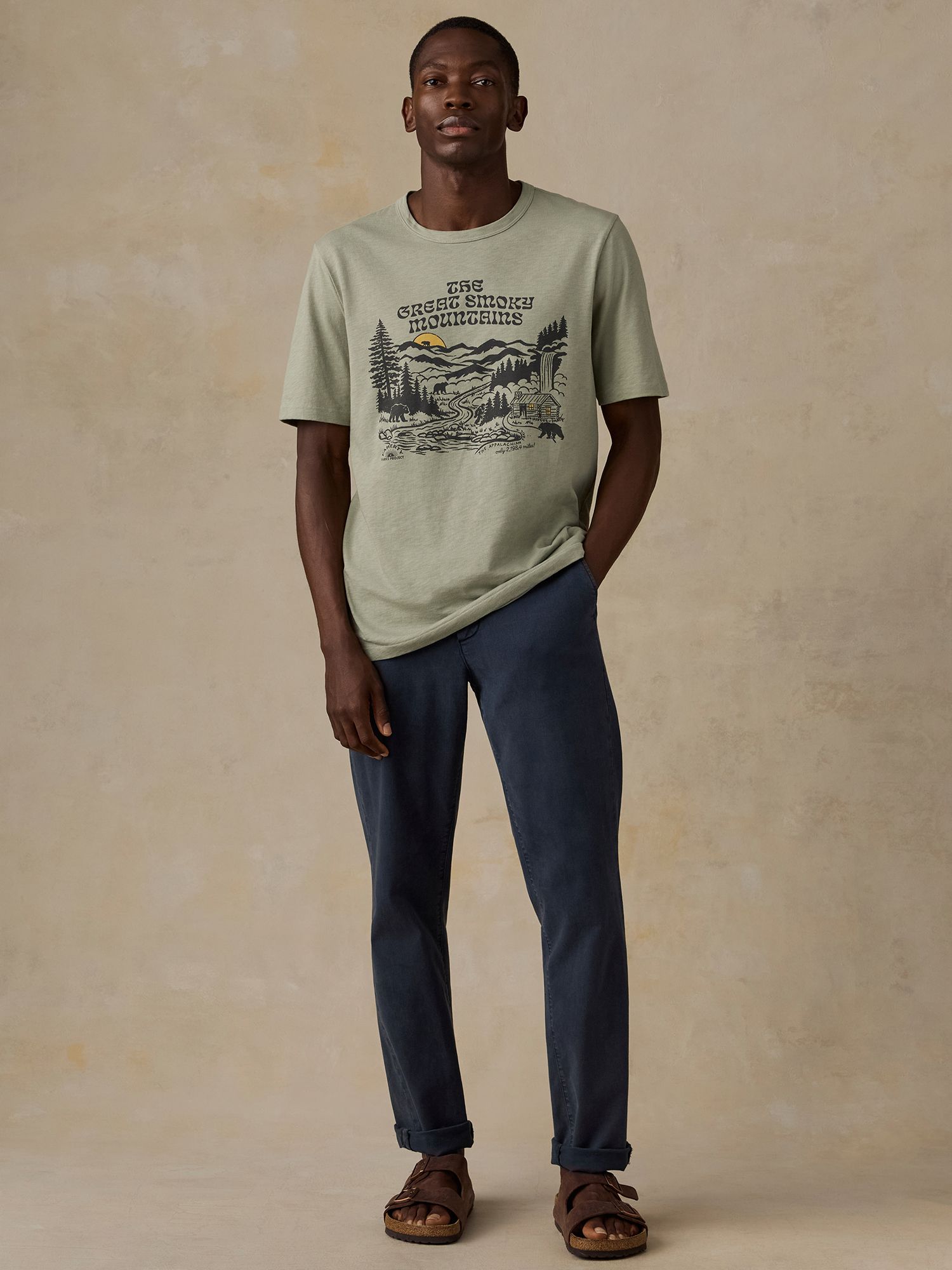 Faherty Men's Parks Smoky Mountain Sunwashed Short Sleeve T-Shirt product image