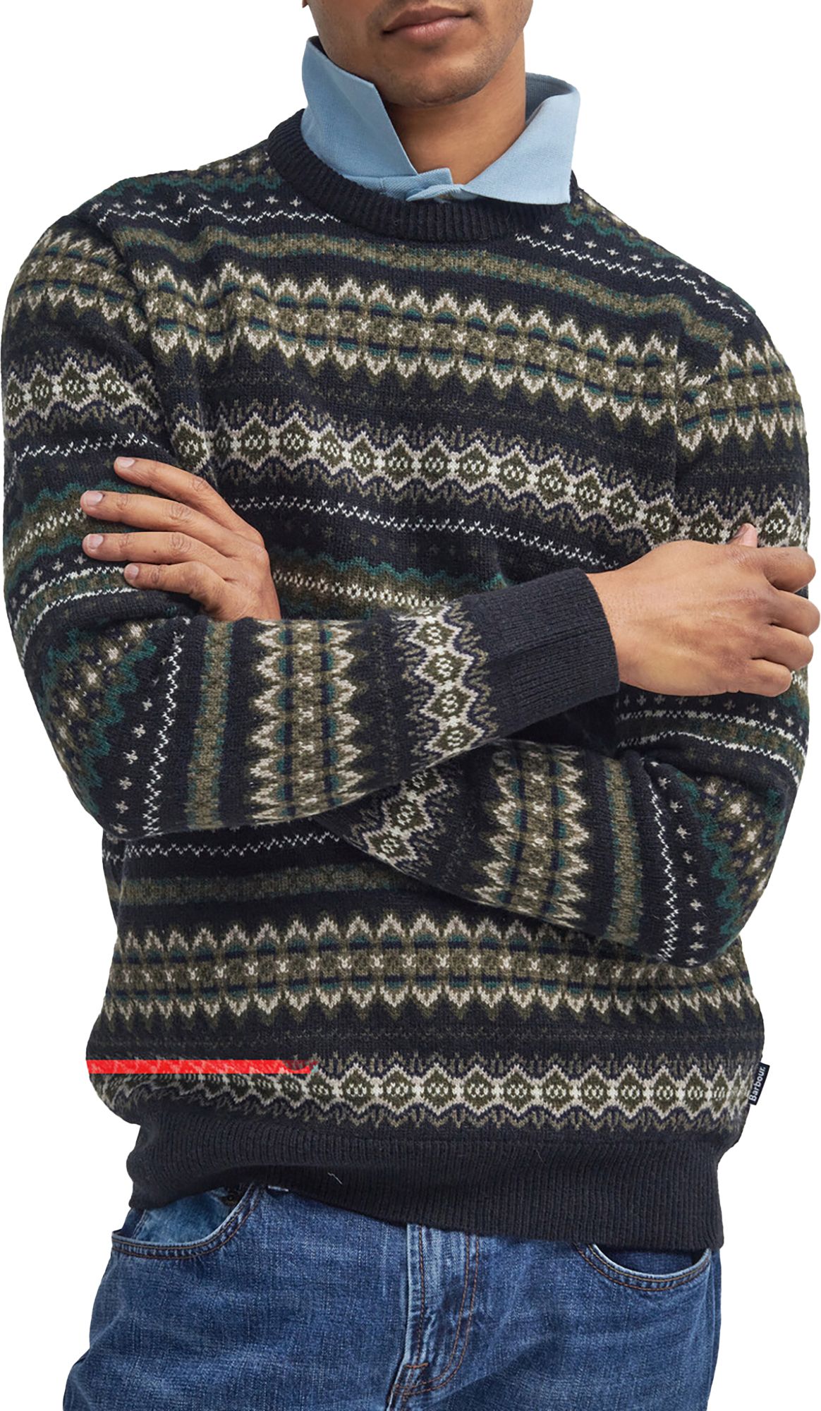Barbour Men's Case Fair Isle Crewneck Sweater product image