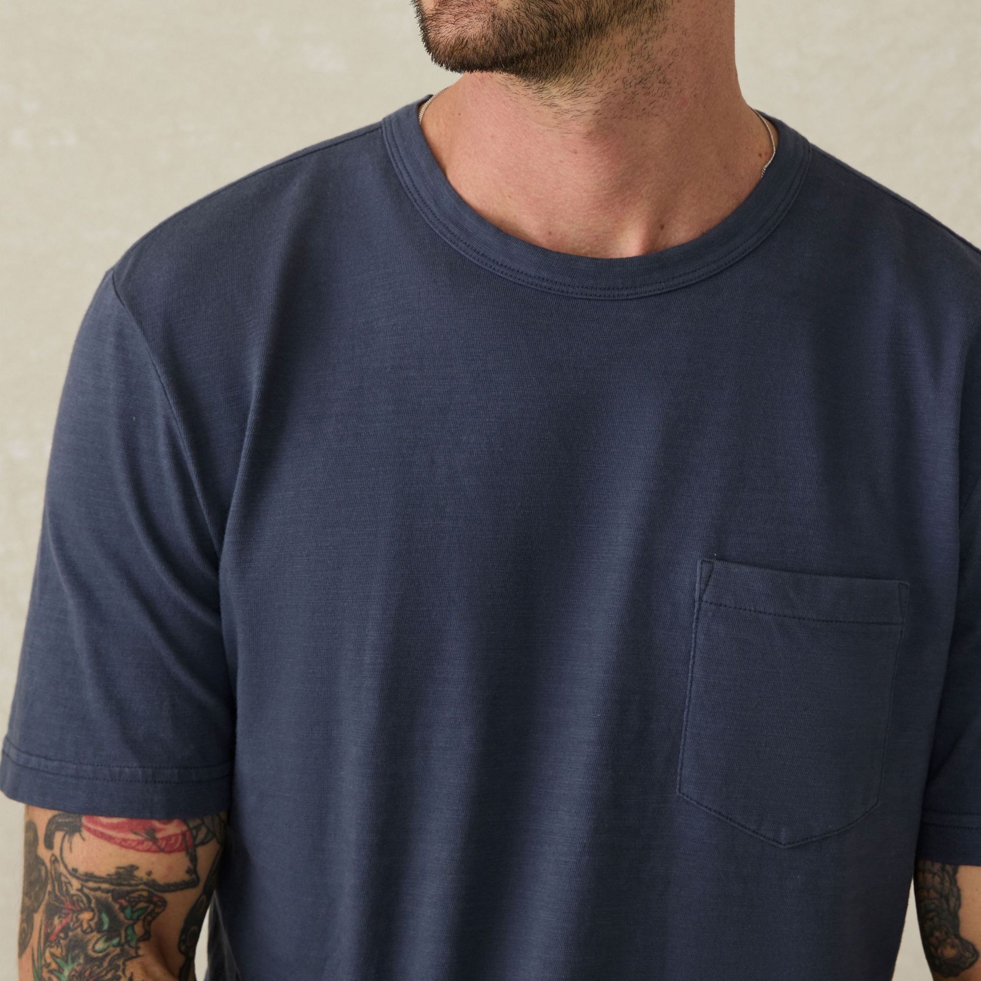 Faherty Men's Sunwashed Pocket Short Sleeve T-Shirt product image