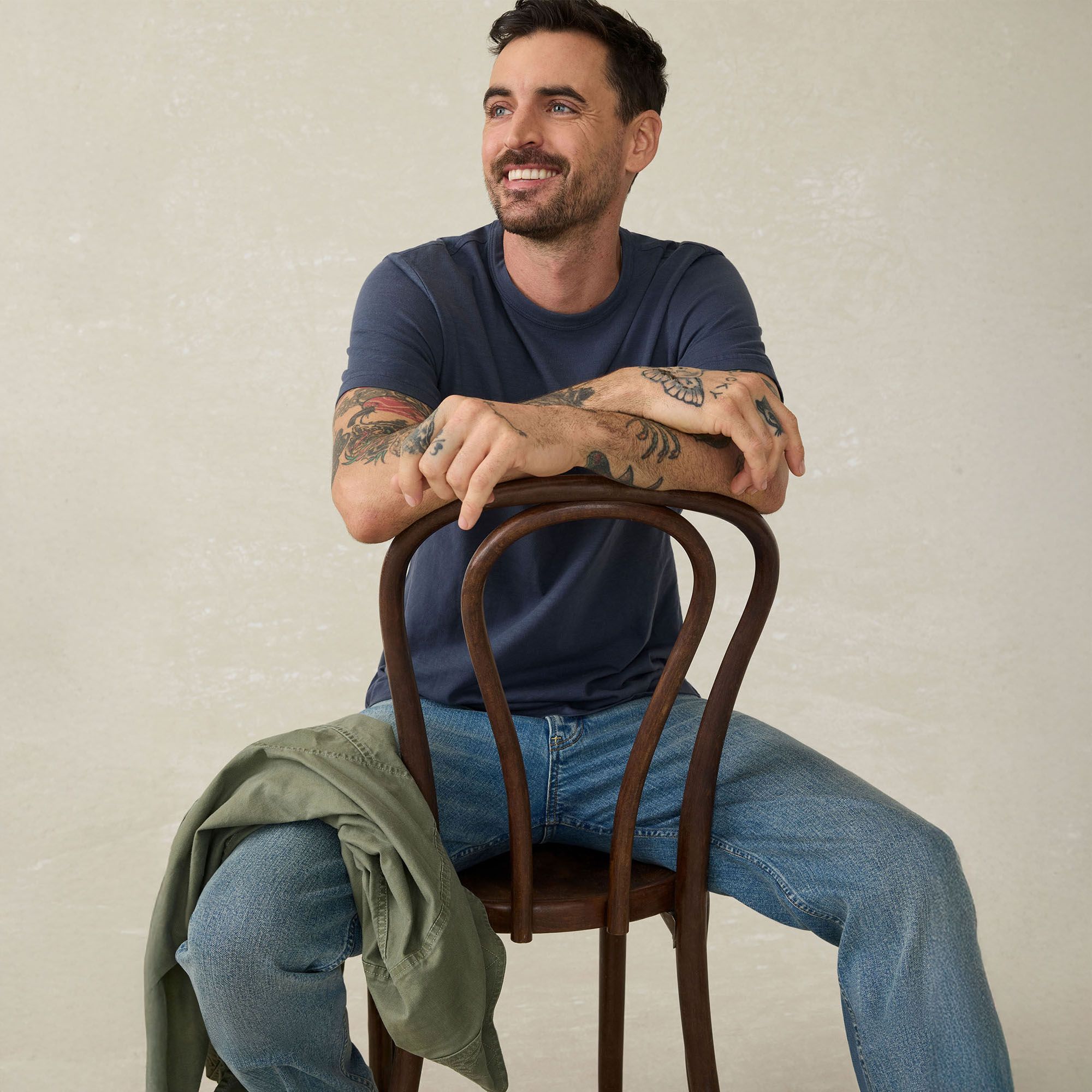 Faherty Men's Sunwashed Pocket Short Sleeve T-Shirt product image