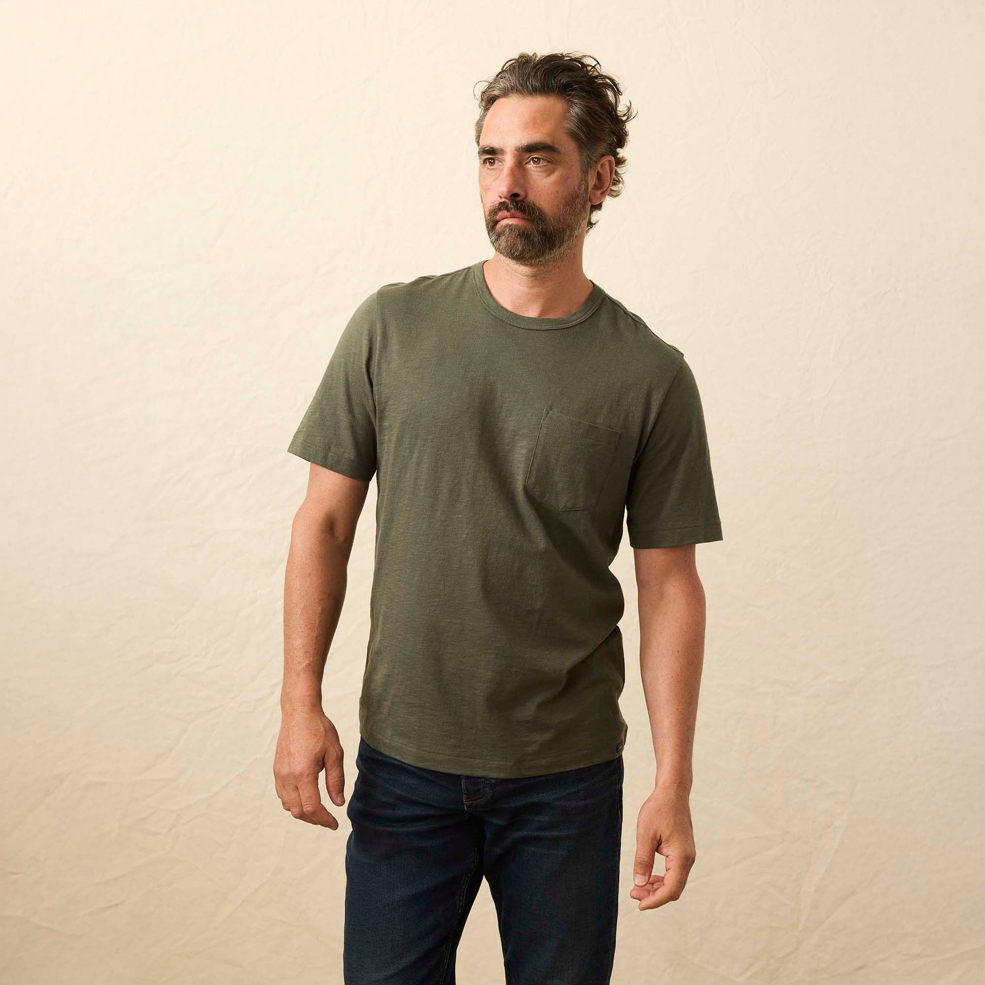 Faherty Men's Sunwashed Pocket Short Sleeve T-Shirt product image